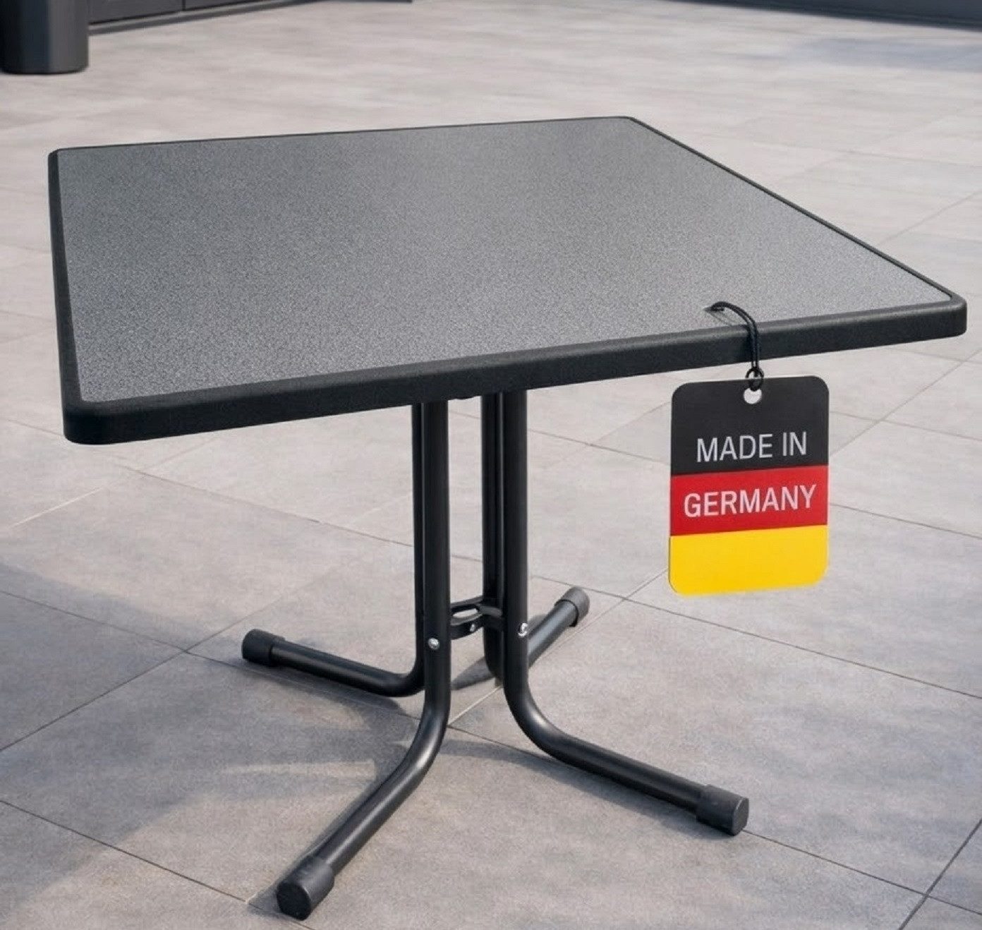 Gardissimo Gartentisch 80 x 80 cm Puntinella Balkontisch Klapptisch (1 Tisch, 1-St., 1 Tisch), klappbar wetterfest Made in Germany kratzfest