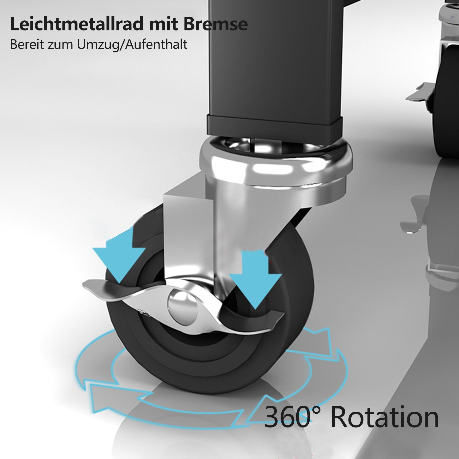 TWSOUL Standregal Klappbares Regal mit Rollen, günstig online kaufen