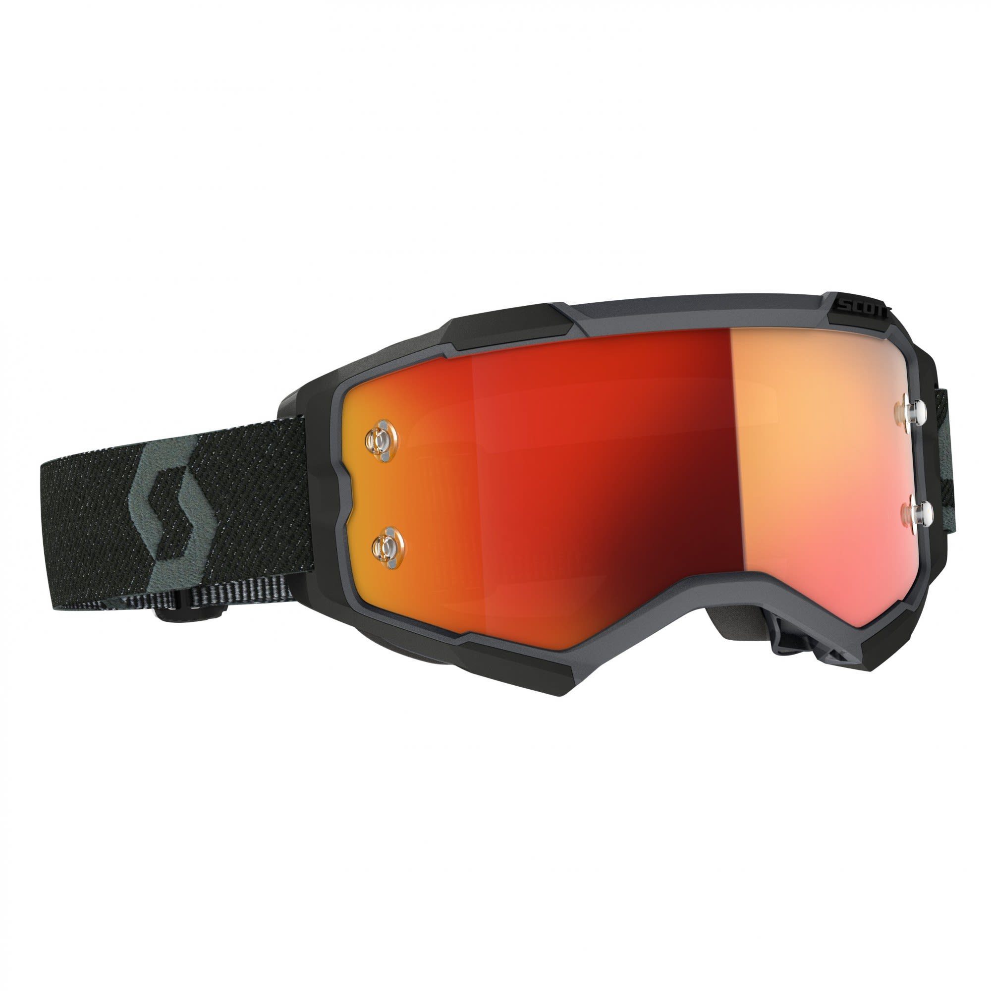 Scott Fahrradbrille Scott Fury Goggle Accessoires Black - Orange Chrome Works