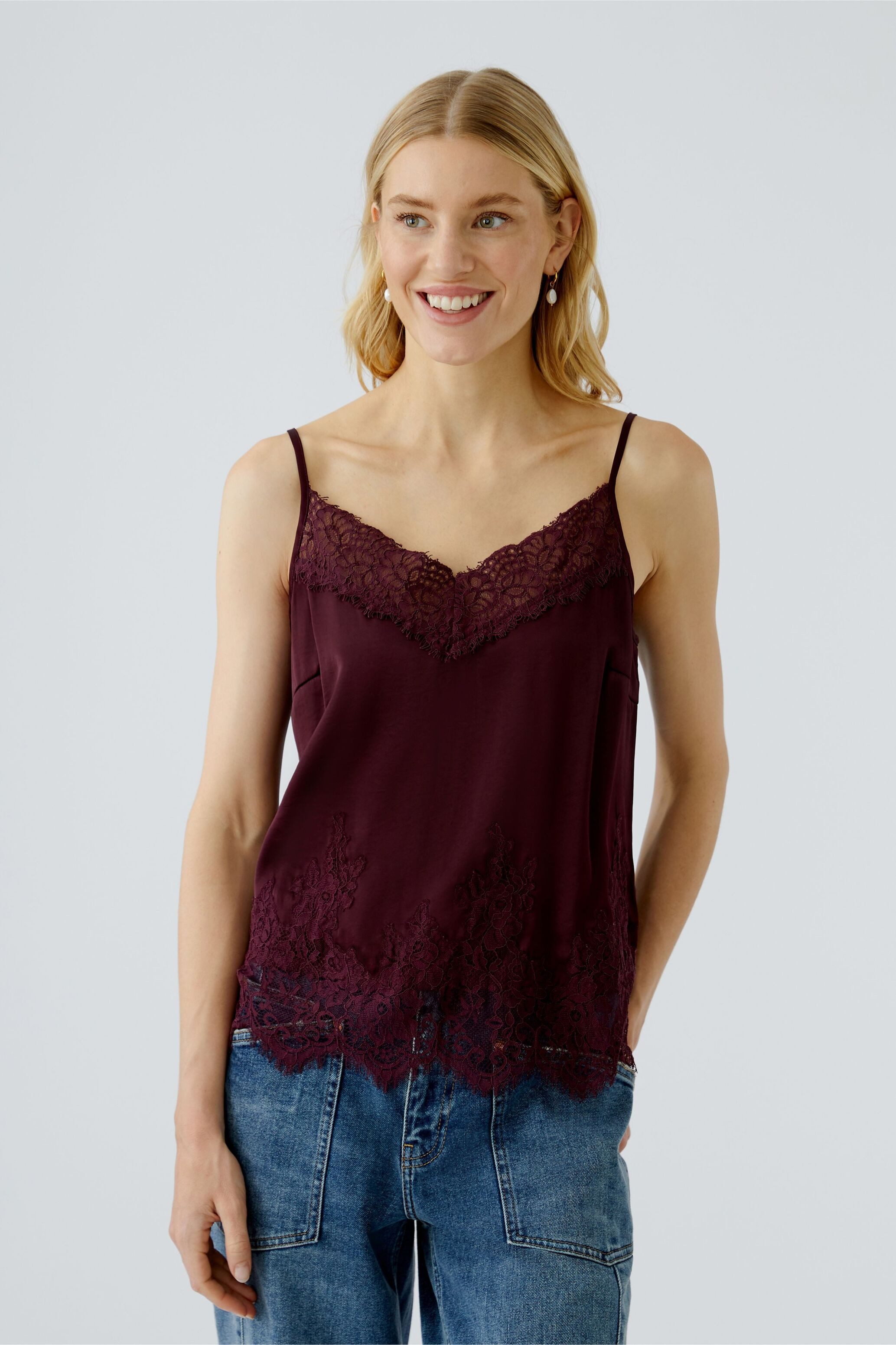Oui Trägertop Spitzentop günstig online kaufen
