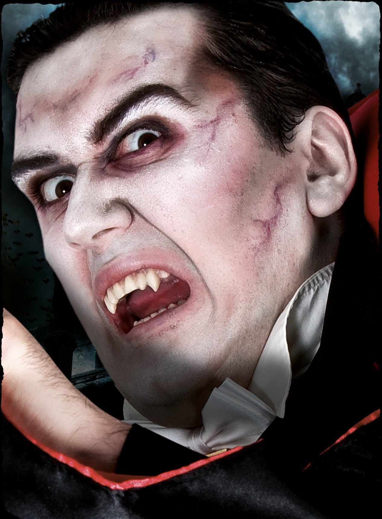 12 Stück Vampir Zähne Set - Dracula Cosplay Für Halloween & Karneval
