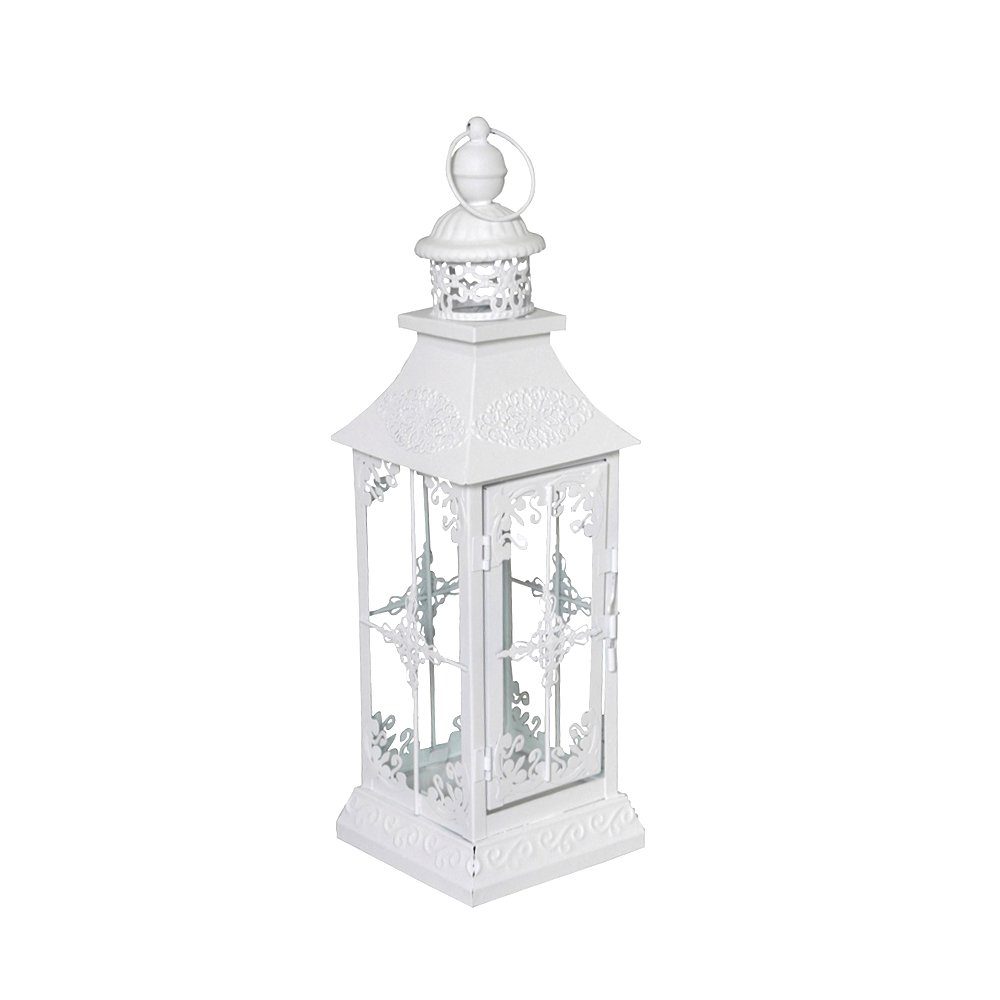 Grafelstein Торшеры Laterne CHALET weiß shabby chic H40cm - KLEIN