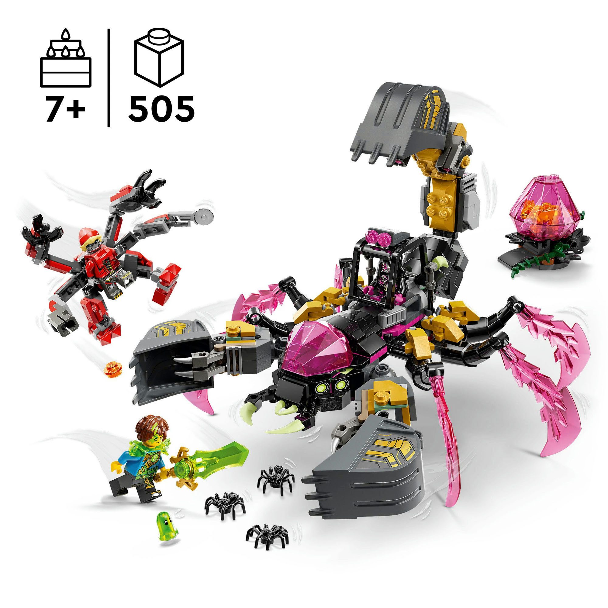 LEGO® Albtraum-Skorpionbagger (71513), LEGO DREAMZzz Konstruktionsspielsteine, (505 St), Made in Europe