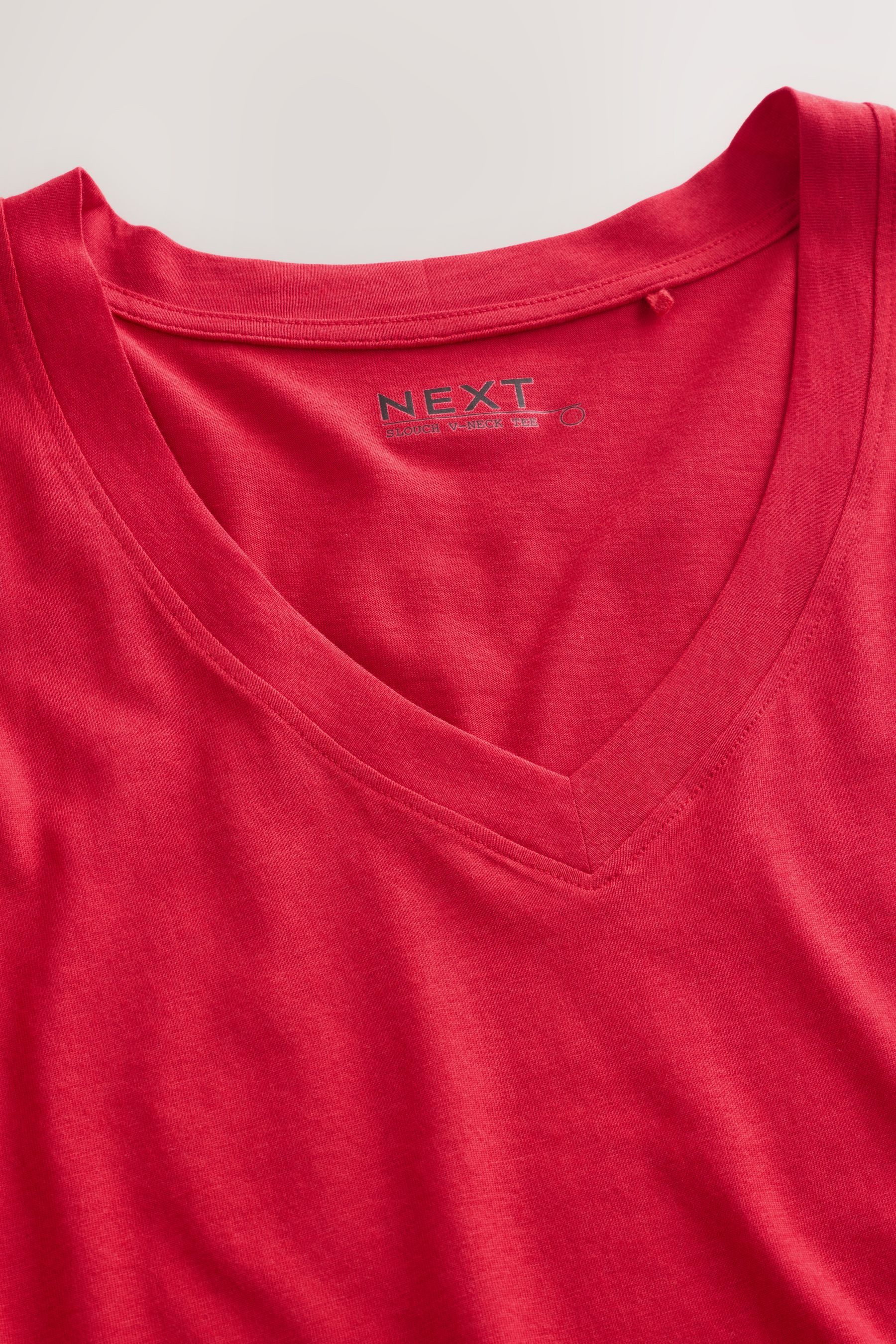 Next V-Shirt T-Shirt mit V-Ausschnitt aus Baumwolle und Modal (1-tlg) günstig online kaufen