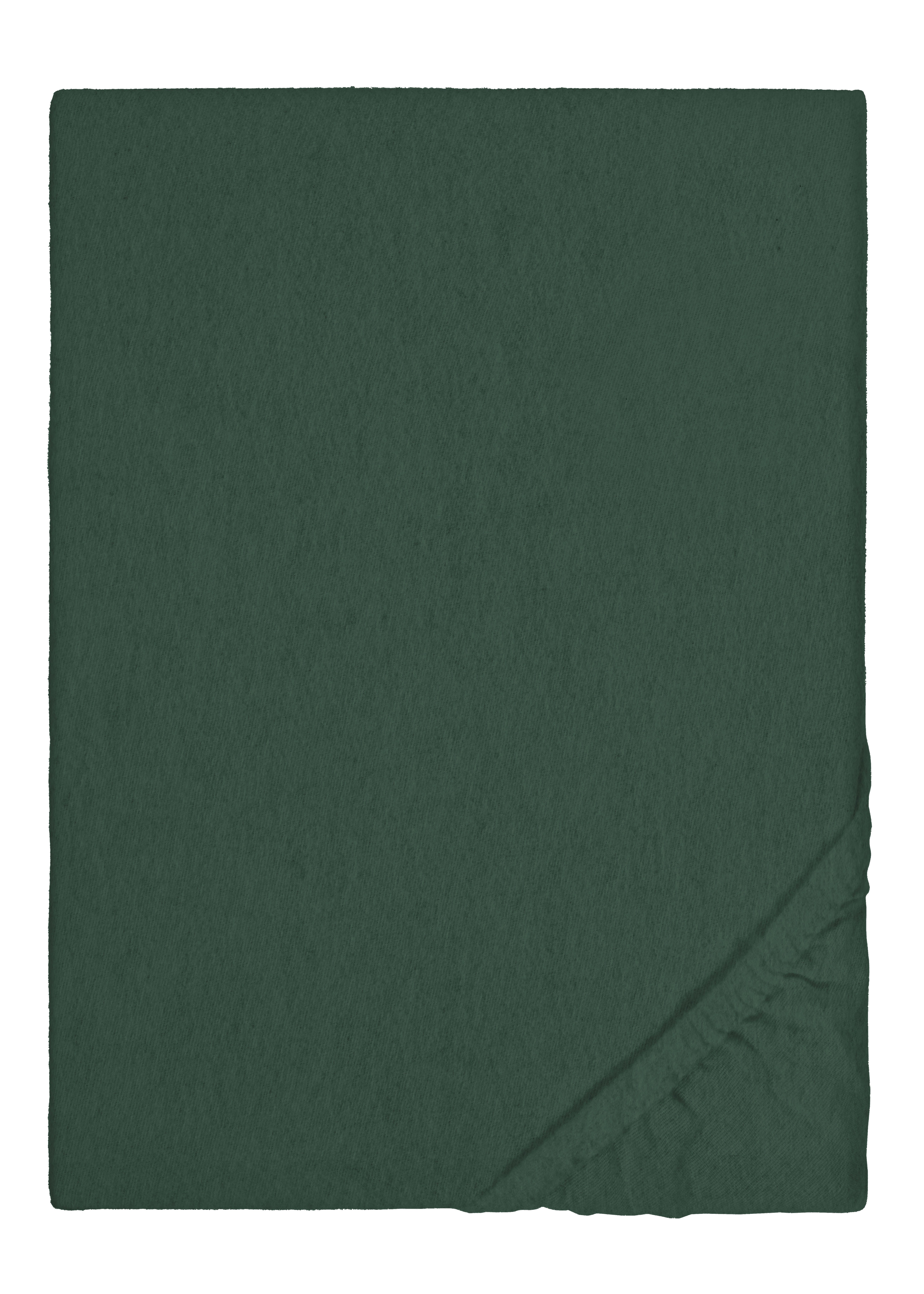Biberna Spannbettlaken HERMAL Melange Flanell uni, kuschelig weich, Flanell, Gummizug: rundum, (1 Stück), 100% Baumwolle, weich+warm, Matratzenhöhe bis 22 cm, Made in Germany
