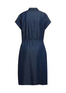 GOLDNER Blusenkleid Kurzgröße: Modernes Tencel-Kleid mit Bindedetail