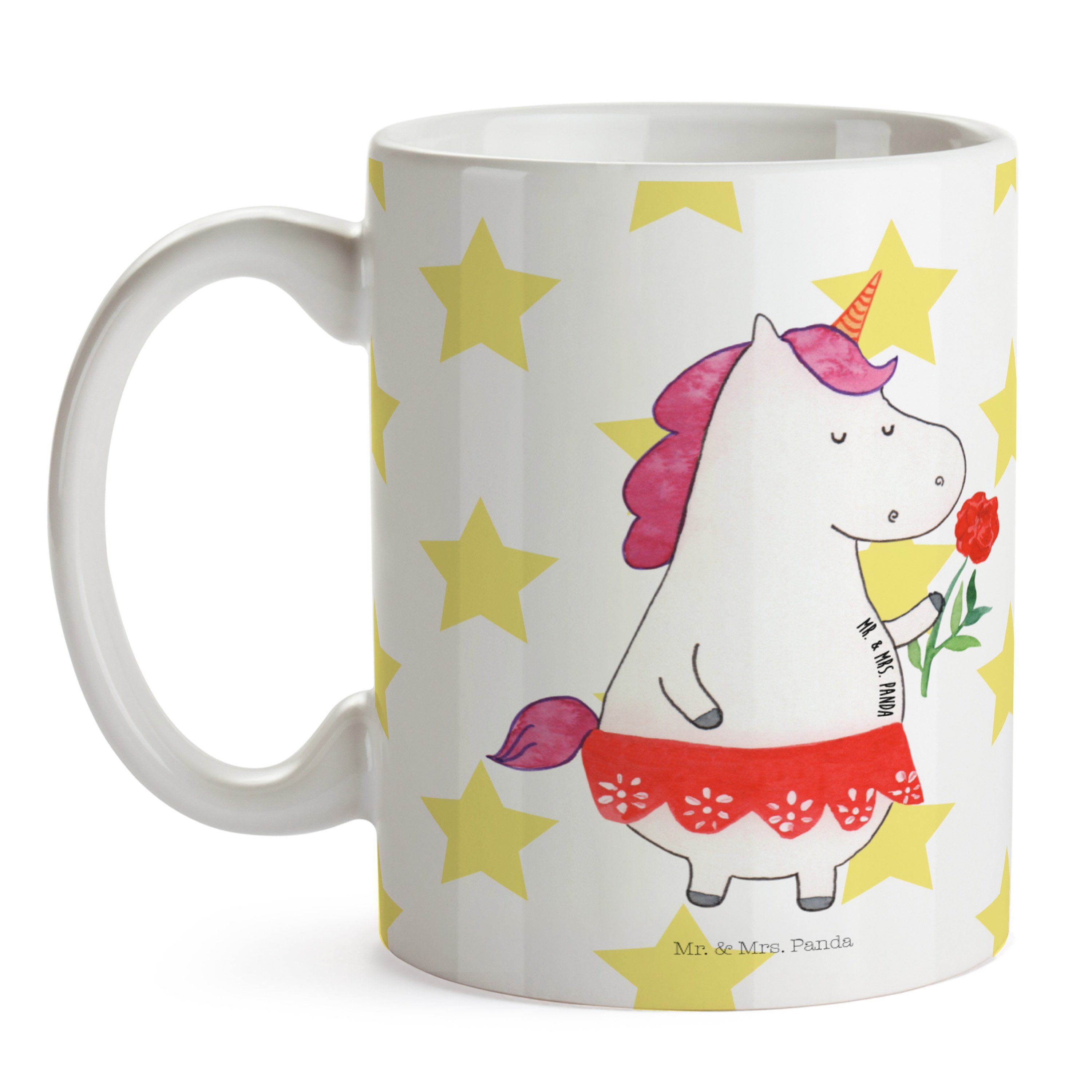 Unicorn, Einhorn Kaffee, Geschenk, Tasse & Dame Tasse Keramik - Mrs. Tasse, Panda Weiß Sprüche, - Mr.