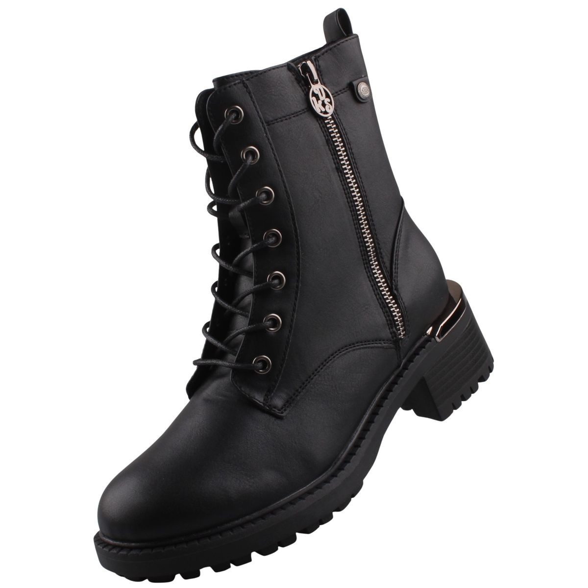 Dockers by Gerli 59DP202-610100 Stiefelette Schnür-Stiefel mit metallischen Akzenten