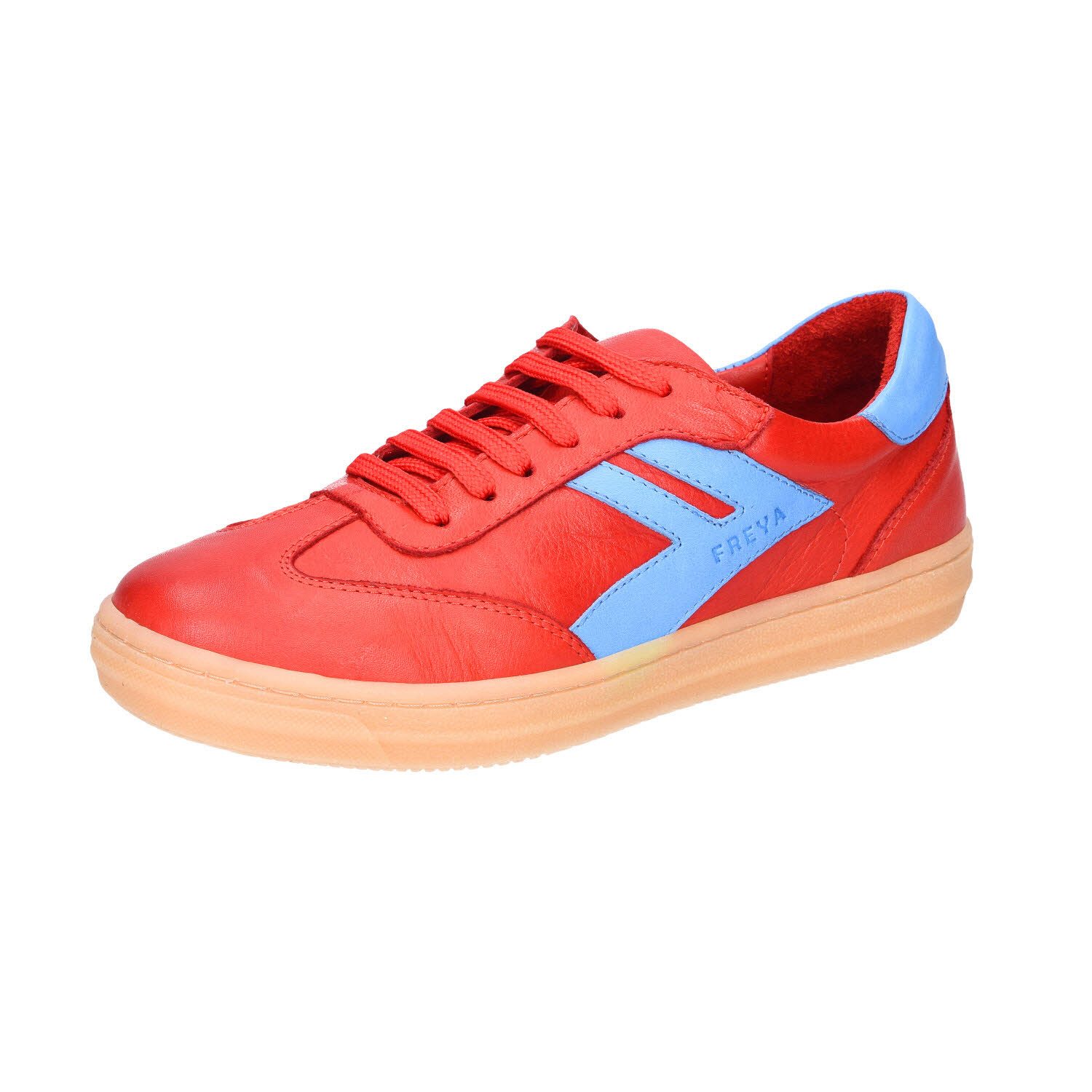 Leder Sneaker Schnürschuh