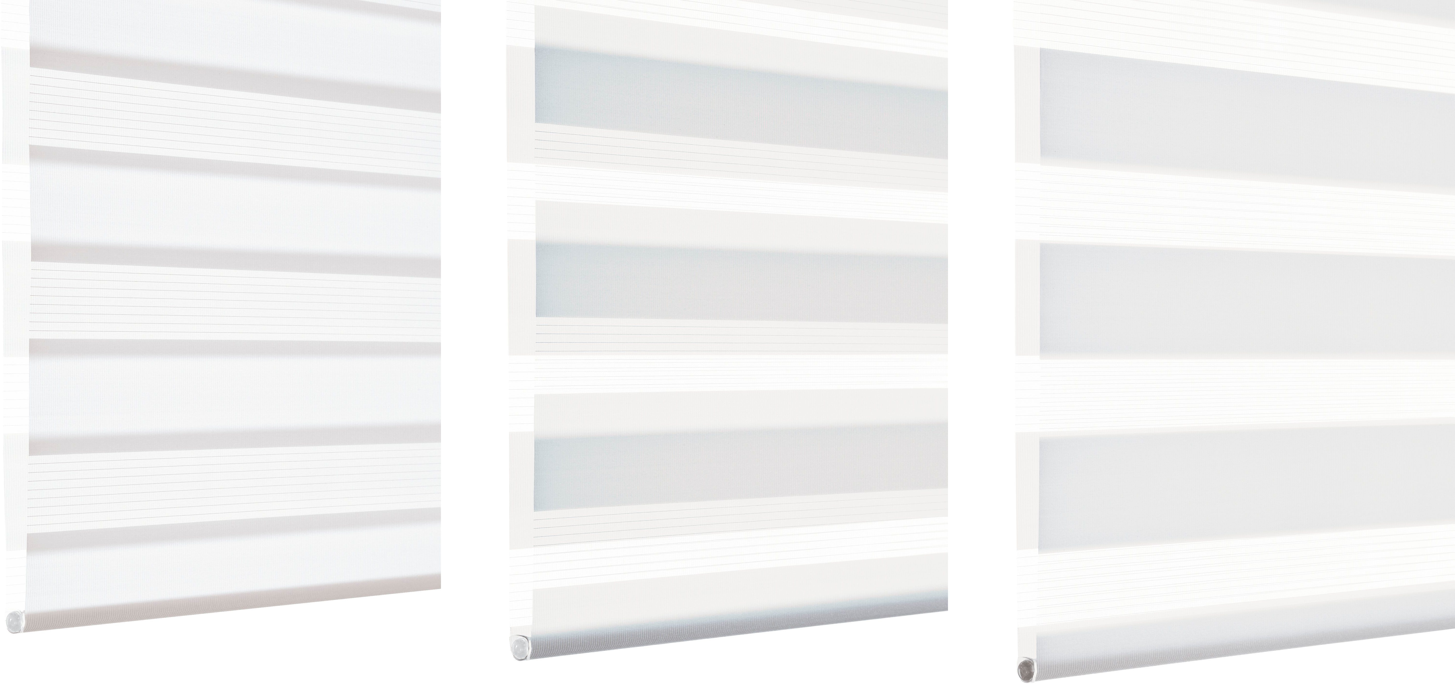 Doppelrollo mit Aluminiumkassette, GARDINIA, Lichtschutz, mit Bohren, freihängend, verschraubt, Hochwertige Optik und Staubschutz