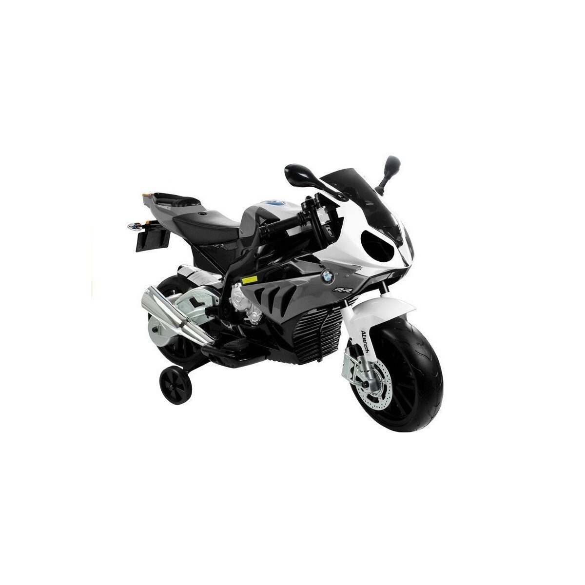 Wisam Elektro-Kindermotorrad Elektro Motorrad für Kinder BMW S1000RR Silbern Reifen