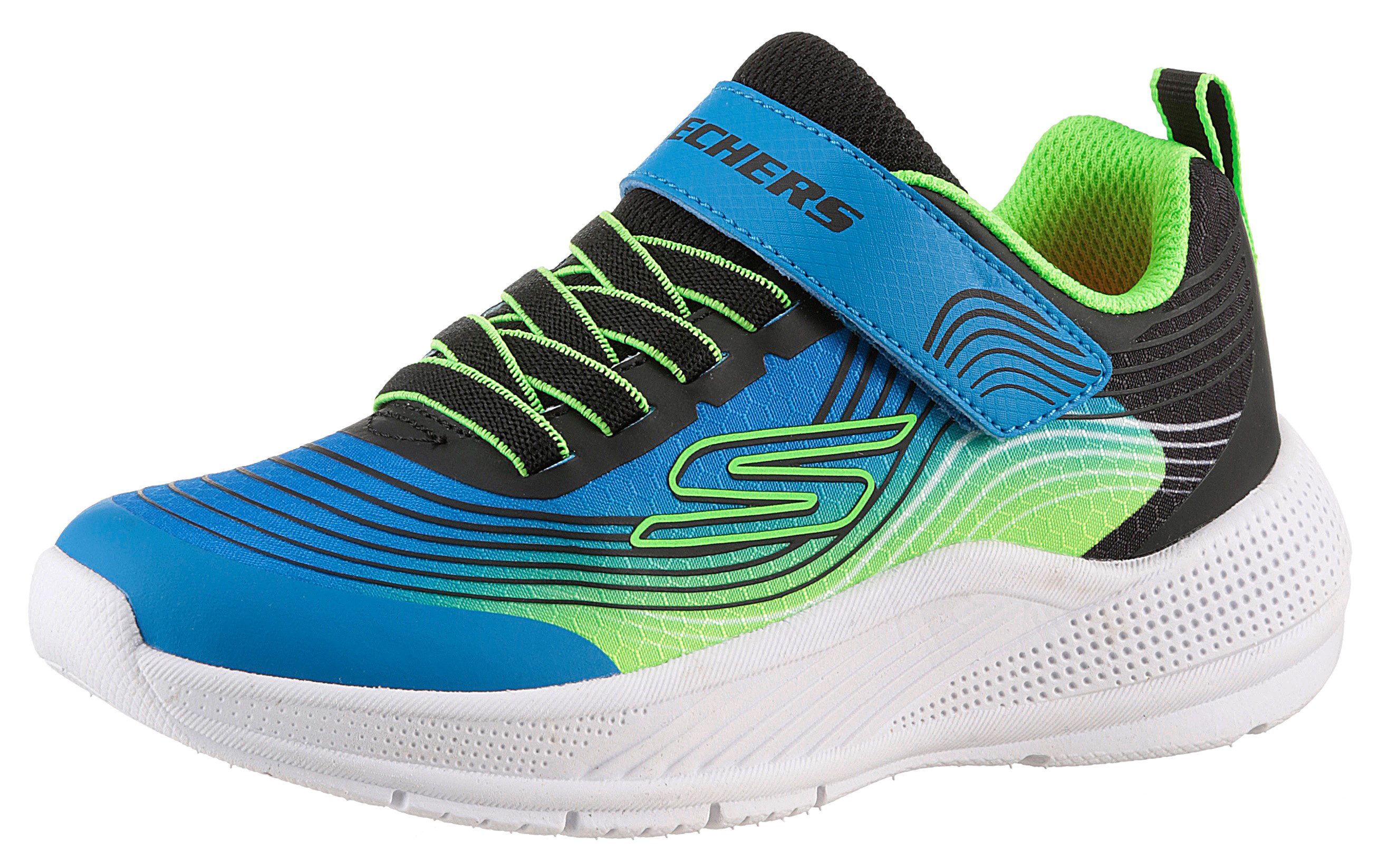 Skechers MICROSPEC ADVANCE Sneaker, Freizeitschuh mit Klettverschluss, Größenschablone zum Download