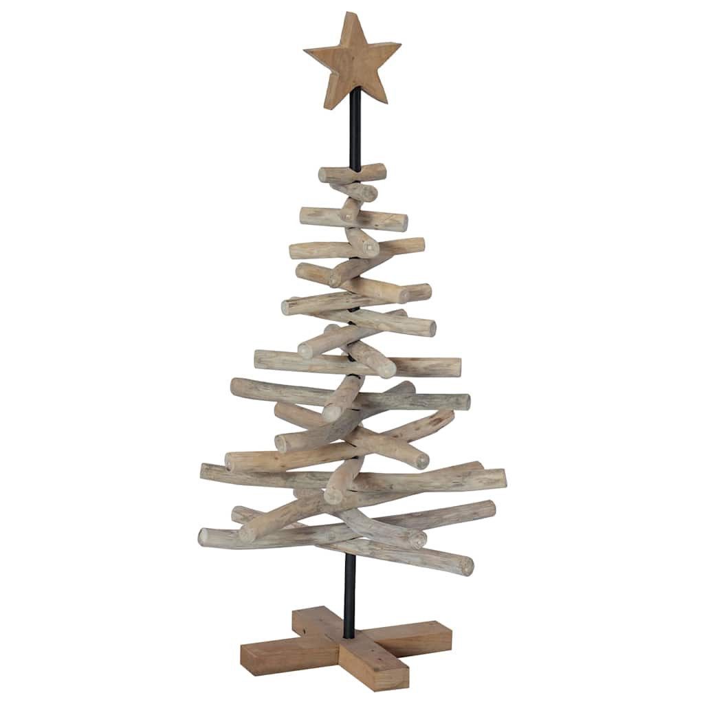 vidaXL Künstlicher Weihnachtsbaum Weihnachtsbaum Braun 90 cm Massivholz