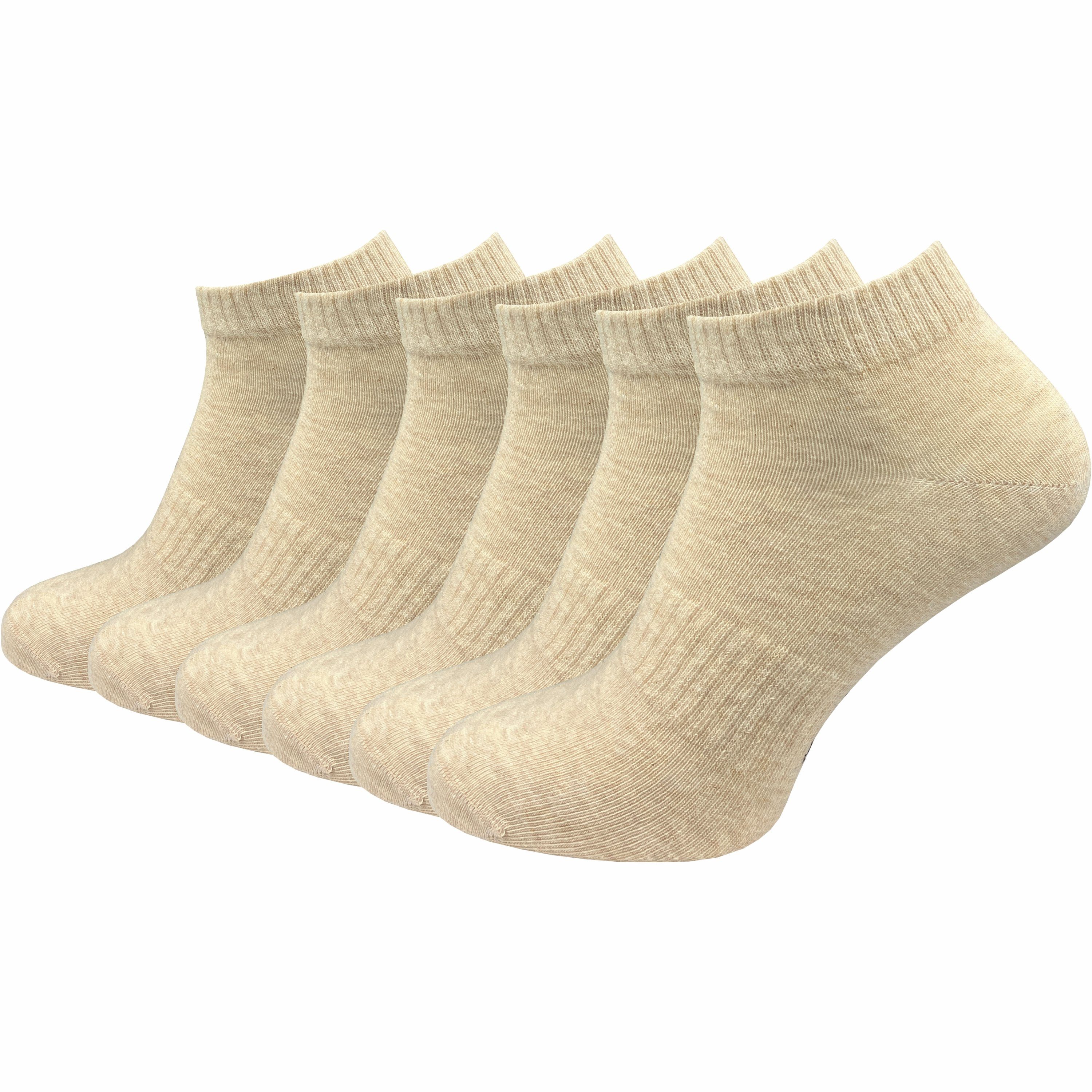GAWILO Kurzsocken für Damen und Herren - Quartersocken aus Baumwolle (6 Paar) Kein Rutschen dank Rippbund - Etwas länger als Sneaker Socken