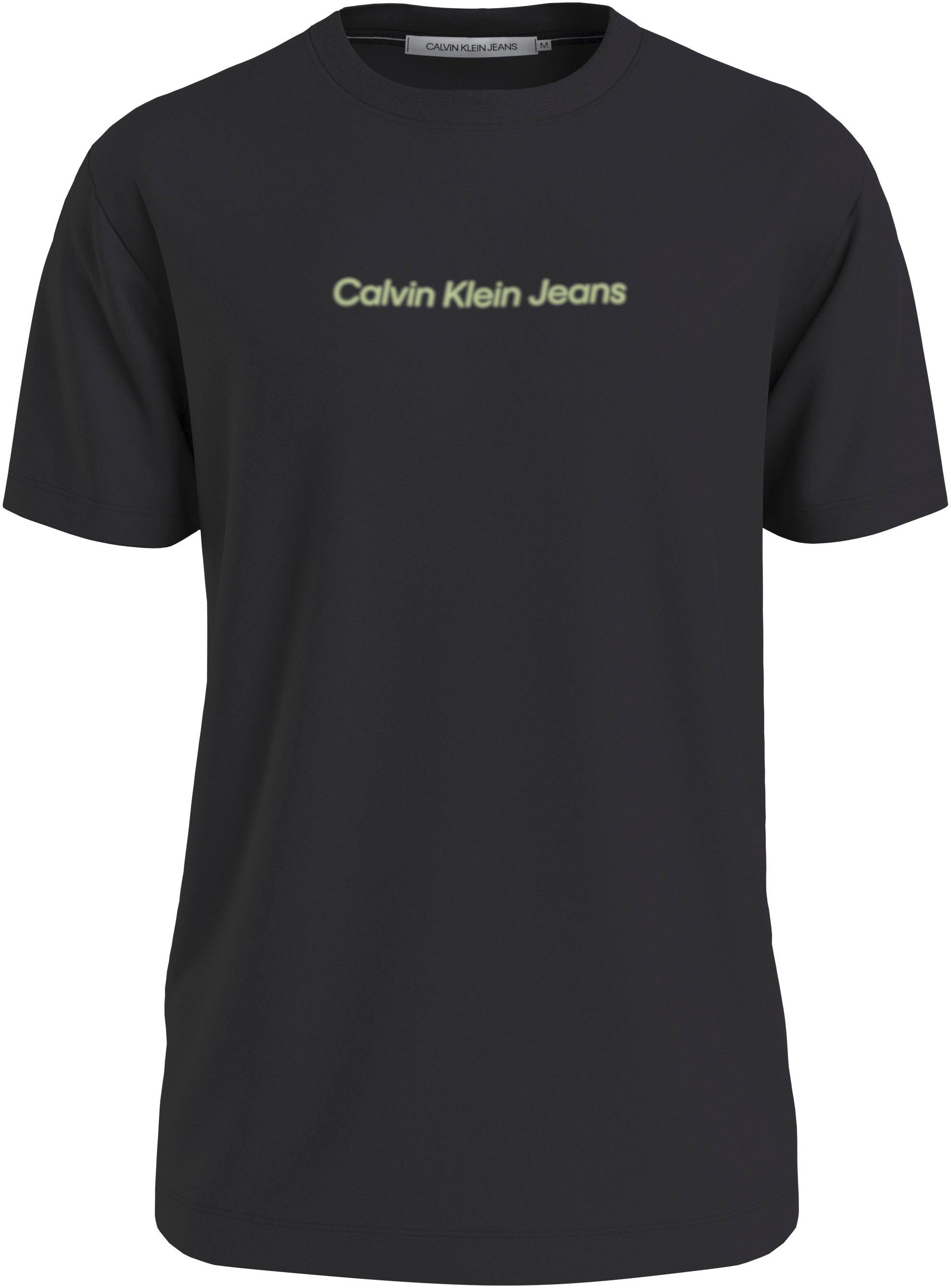 Calvin Klein Jeans Plus T-Shirt PLUS MIRRORED CK LOGO TEE Ck Black