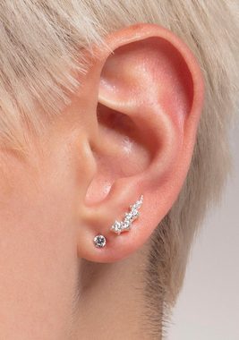 THOMAS SABO Paar Ohrstecker Ear climber weiße Steine, H2157-051-14, H2157-414-14, mit Zirkonia (synth)