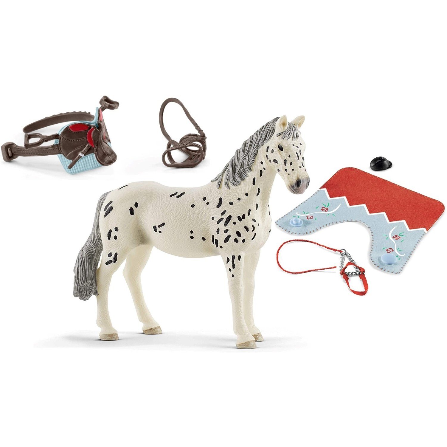 Schleich® Tierfigur 13910-42459-89 Set Decke Stute Knabstrupper 3er Club + Horse