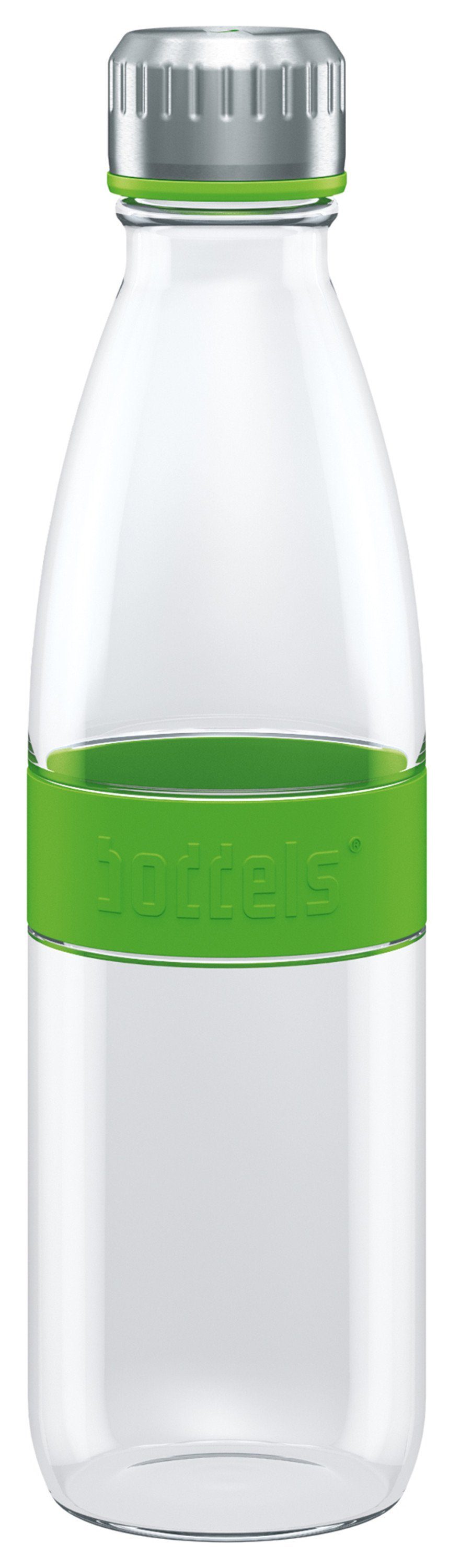 Apfelgrün DREE bruchfest Flasche Glas aus Trinkflasche doppelwandig, auslaufsicher, boddels 650ml,
