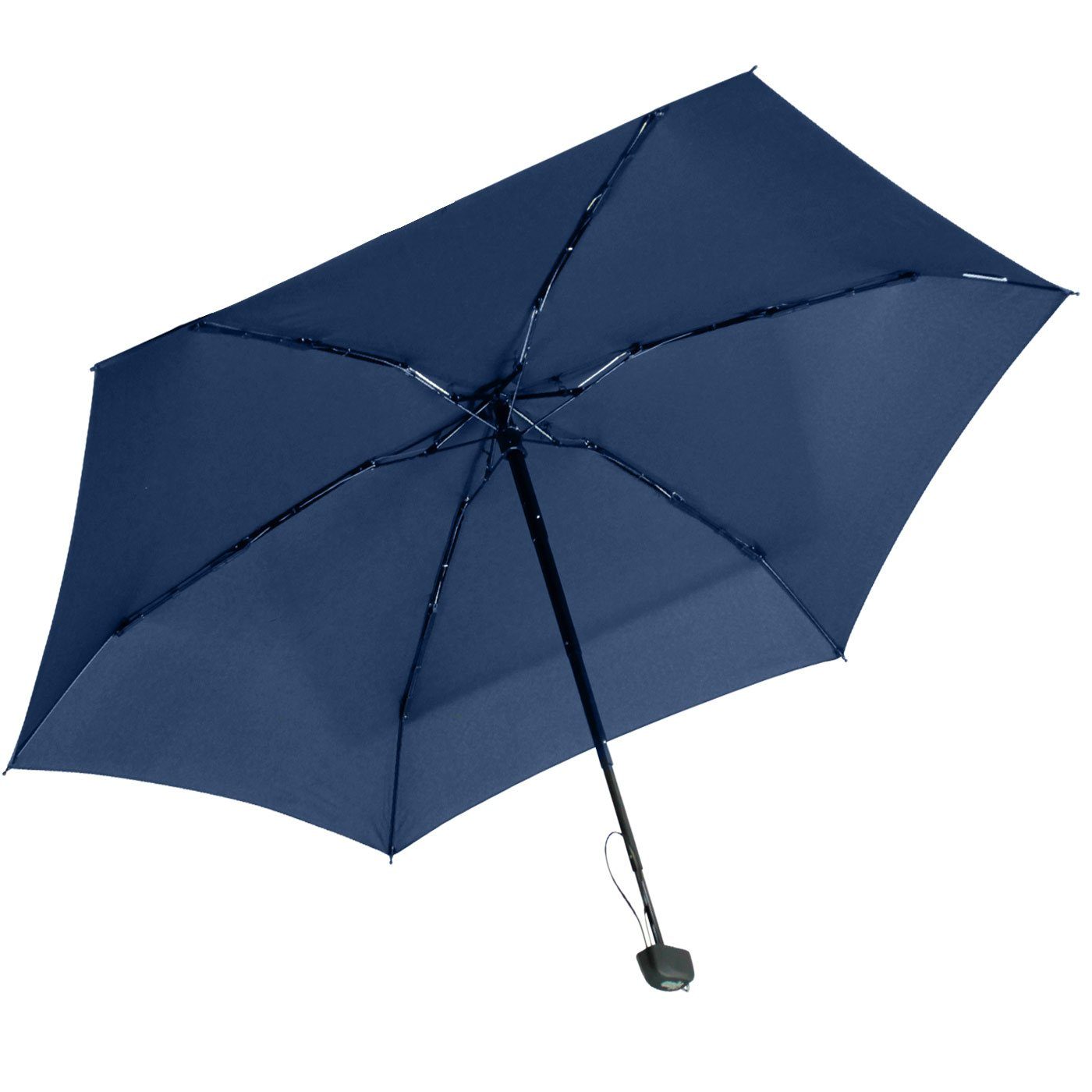 mit großem, Taschenregenschirm iX-brella Mini Super 18 94cm cm Schirm dunkelblau super-mini kleiner