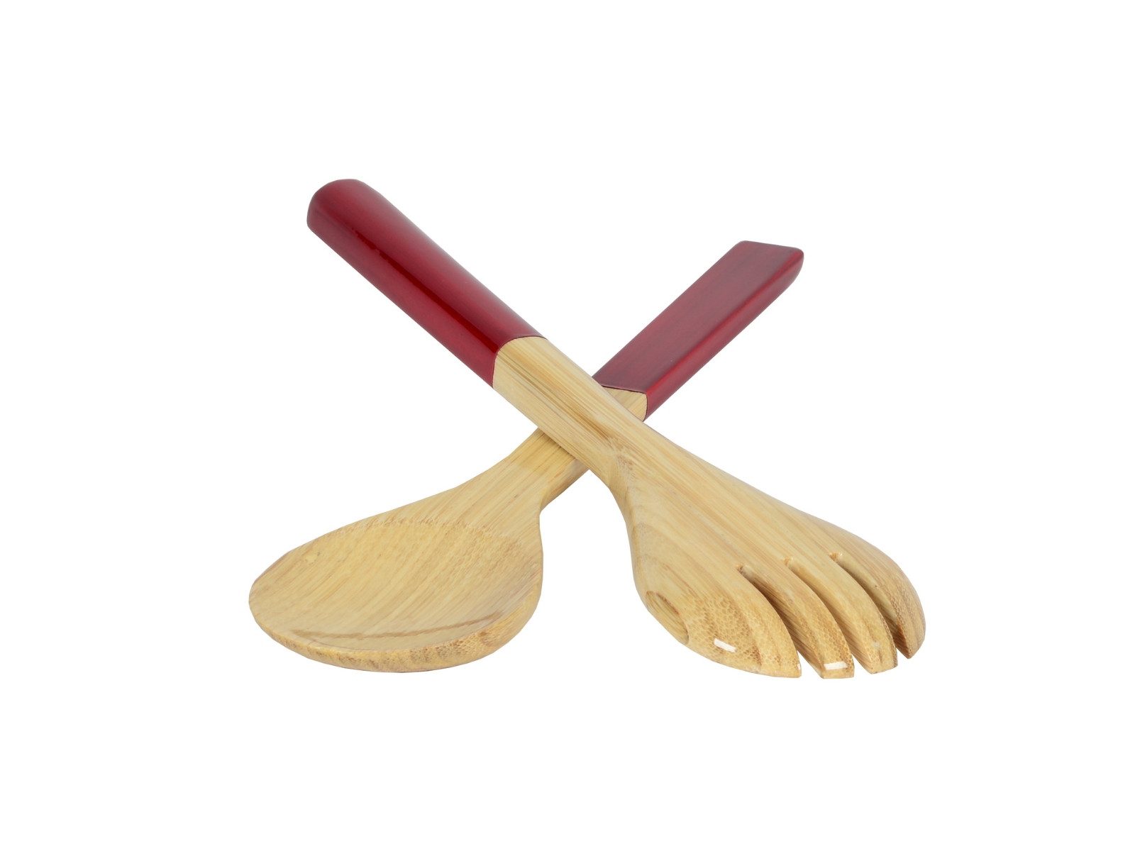 albert l. (punkt) Besteck-Set Bambus-Besteck rot 27,5cm, Bambus