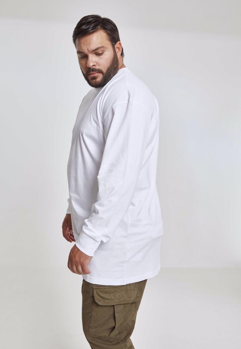 Tee white Tall L/S Herren T-Shirt URBAN CLASSICS (1-tlg)