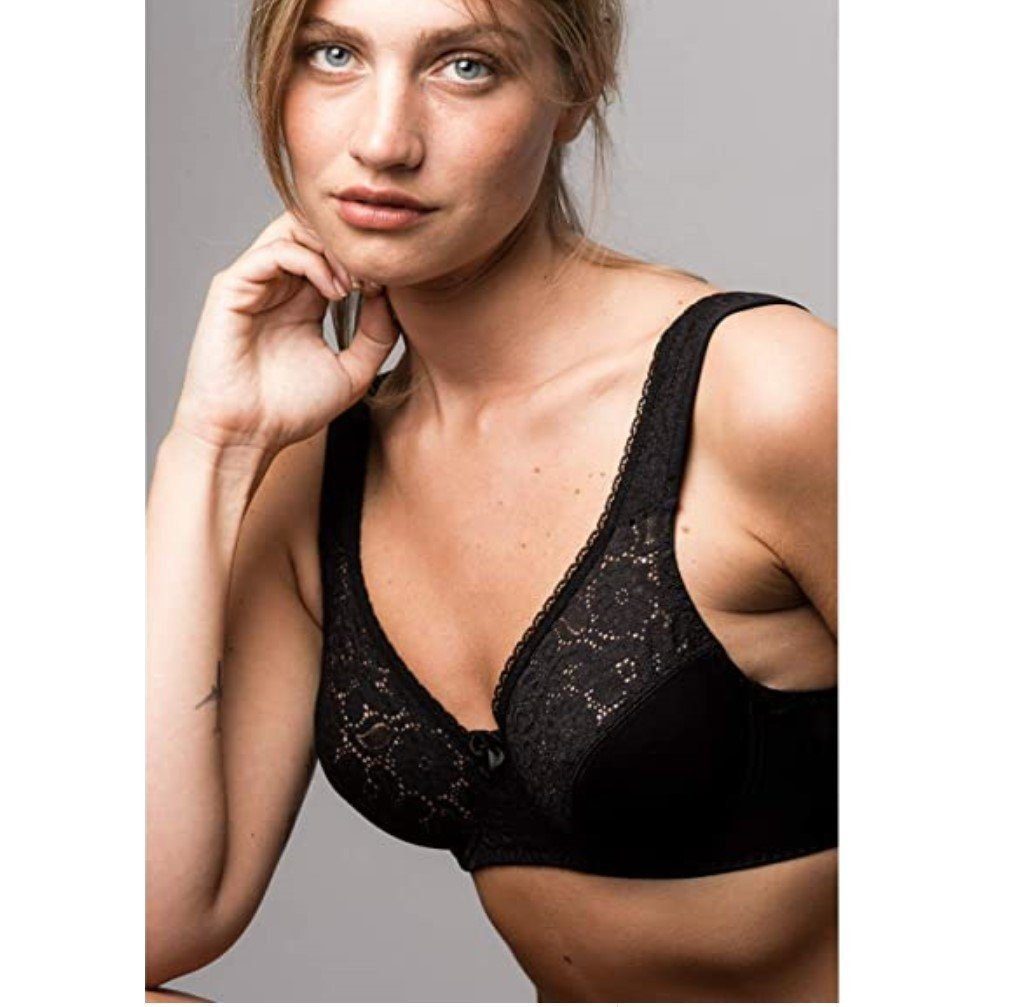 Naturana Bügel-BH Hortense Schalen BH mit Bügel, Minimizer Damen Frauen, Büstenhalter (Perfekter Halt & Komfortabel, Häkchenverschluß hinten, Bequeme Passform) Dessous, Bustier, Büstier, Büstenhalter, große Größen, Büstenheber