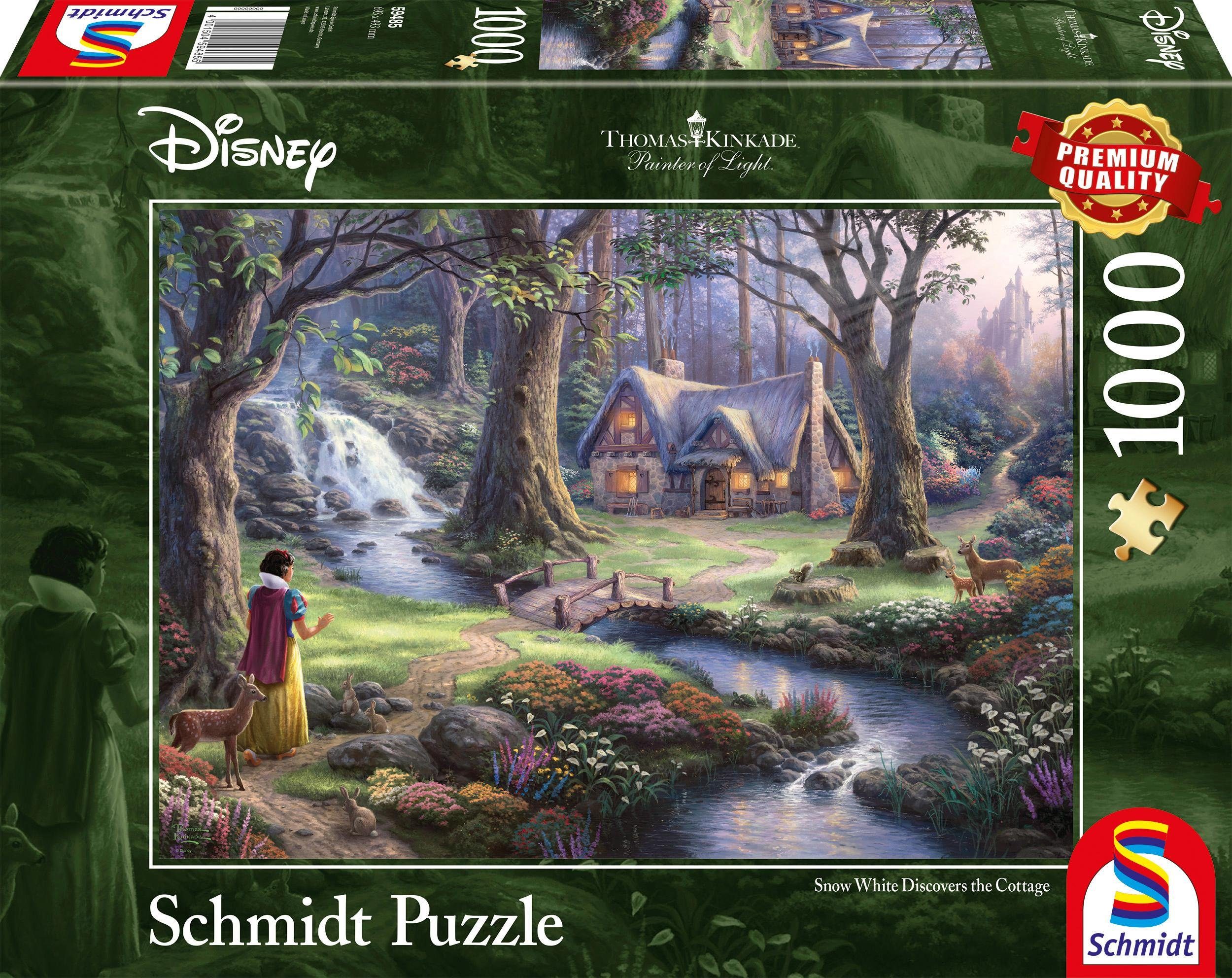 Schmidt Spiele Puzzle Disney, Schneewittchen, 1000 Puzzleteile, Made in Germany