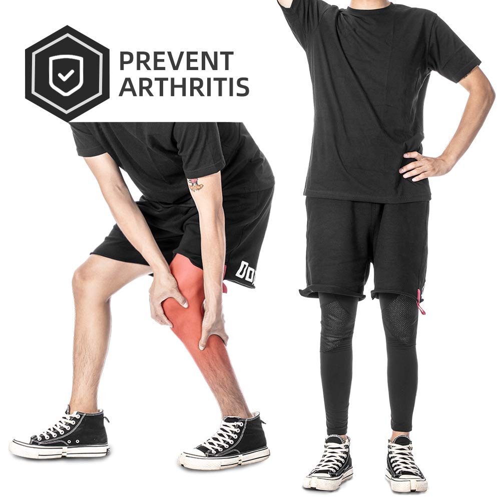 ROCKBROS Kniebandage Radsport Beinlinge Winter Anti Rutschen Armwärmer Beinwärmer, Winterdicht & Warm