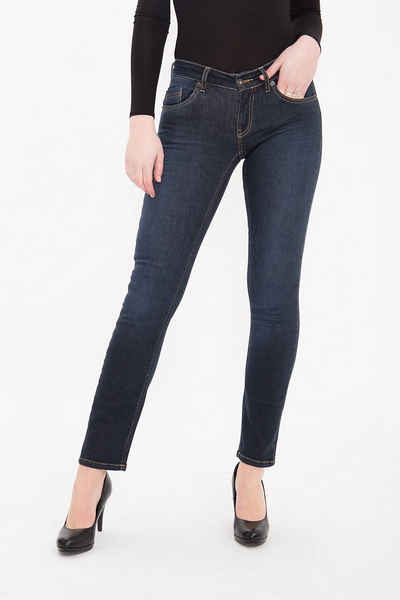 ATT Jeans Slim-fit-Jeans Belinda mit kontrastigen Absteppungen und Wonder Stretch