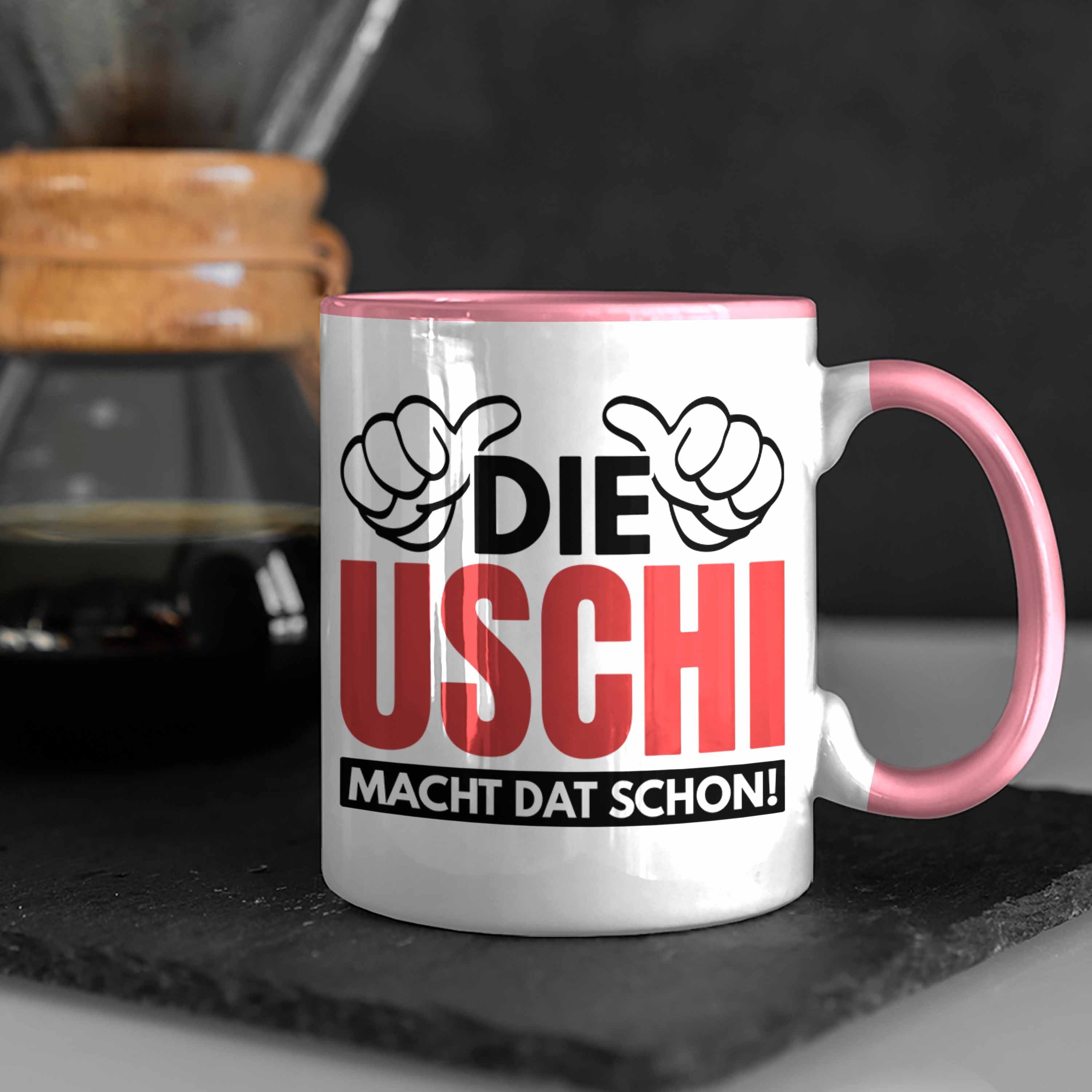 Spruch Trendation Ruhrpott Geschenk Tasse Tasse Lustige Dat Trendation Schon Spitzname Die Uschi Macht Uschi Rosa -