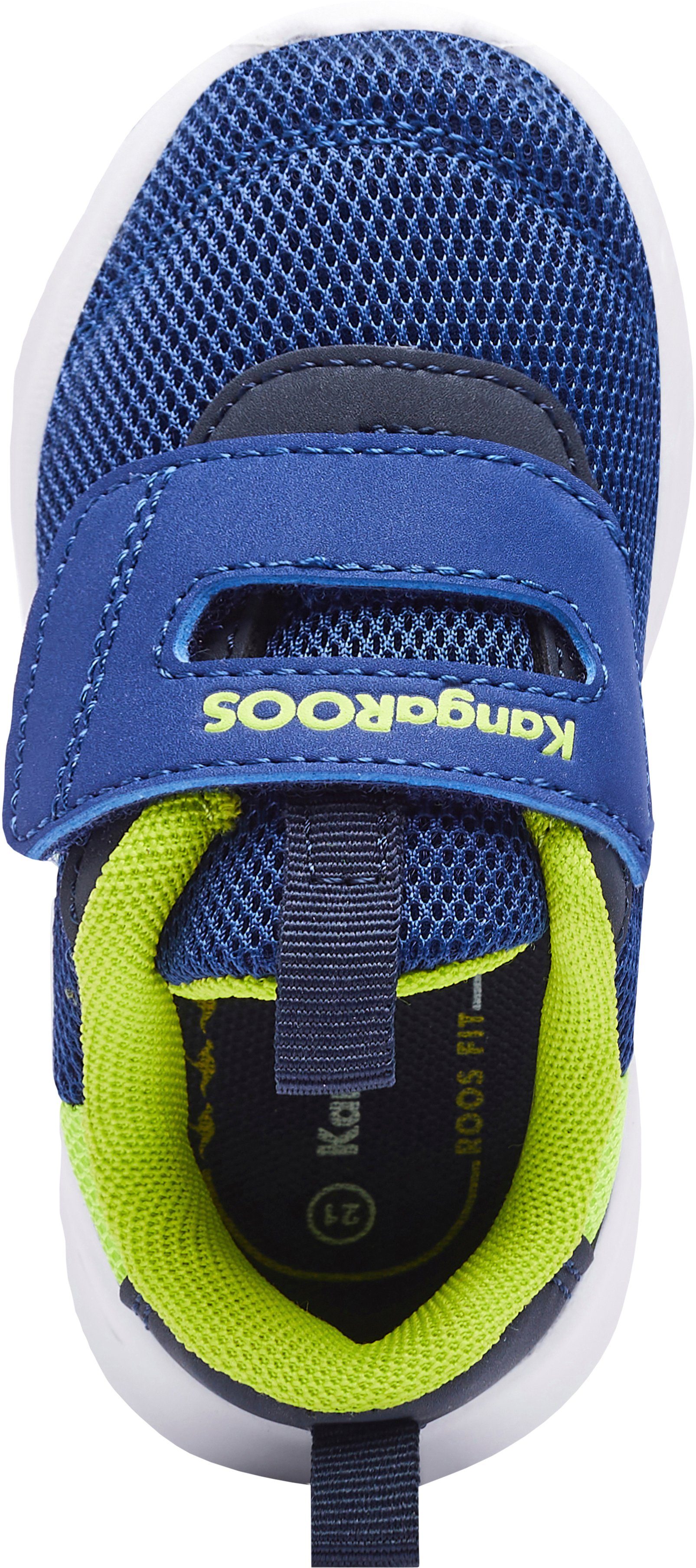 KangaROOS K-IR navy-lime Sporty mit Klettverschluss Sneaker V