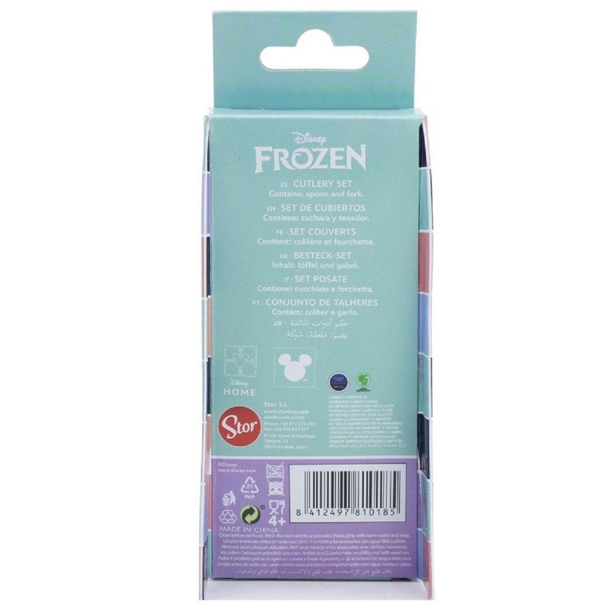 Disney Frozen Kinderbesteck Set 2-teilig – Löffel & Gabel mit Motivgriffen (2-tlg), 1 Personen