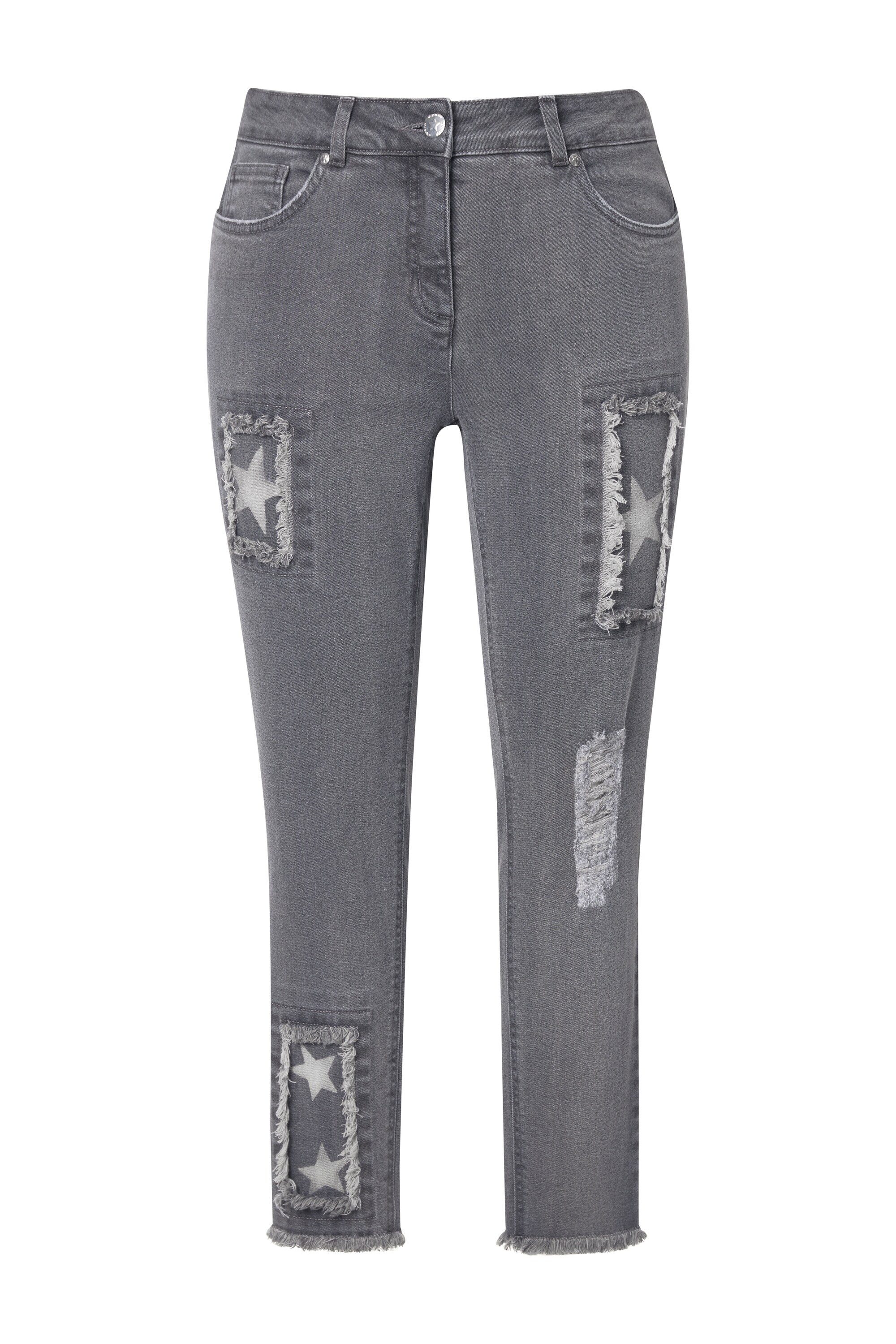 Angel of Style 5-Pocket-Jeans Skinny-Jeans Slim Fit Sterne- Destroy-Patches günstig online kaufen