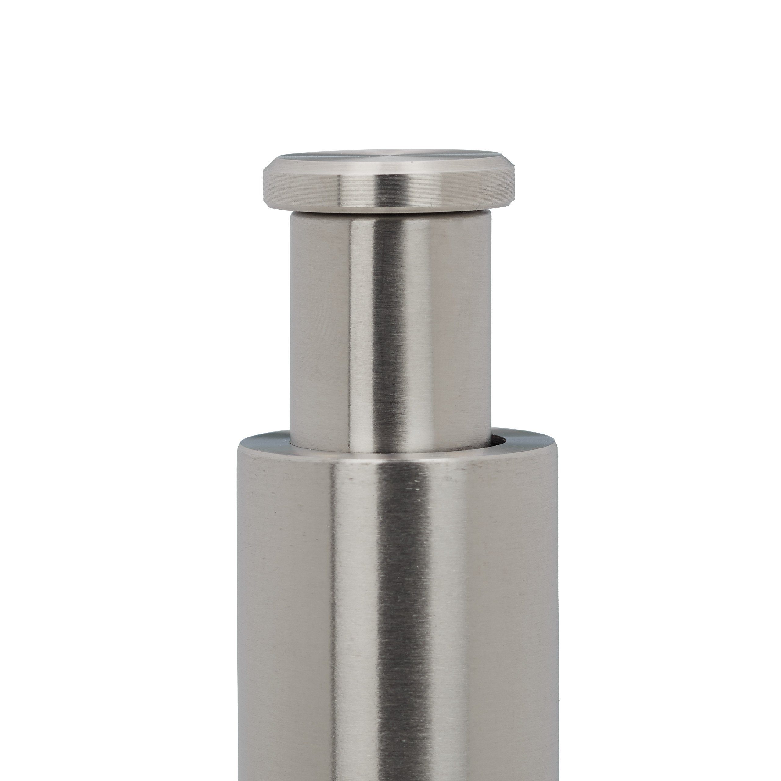 relaxdays Salz-/Pfeffermühle Pfeffermühle manuell 2er Set Edelstahl