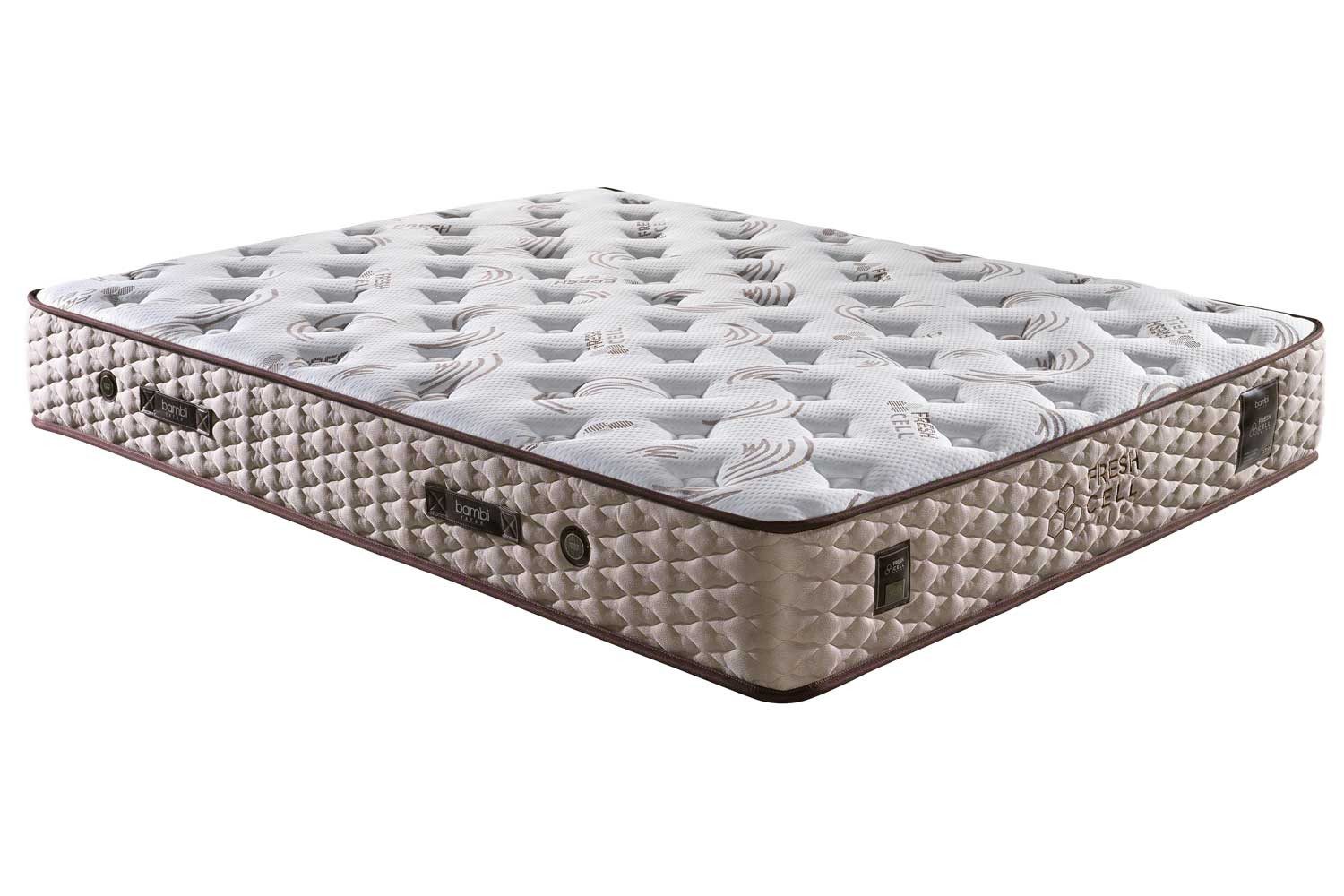 Taschenfederkernmatratze, Bambi Freshcell Prime, Doppelseitige Matratze, Höhe 30cm, H3 Mittel, BAMBI YATAK, Hyper-Schaum, Spezielle Komfortschicht, Luftkapsel, Doppelseitig