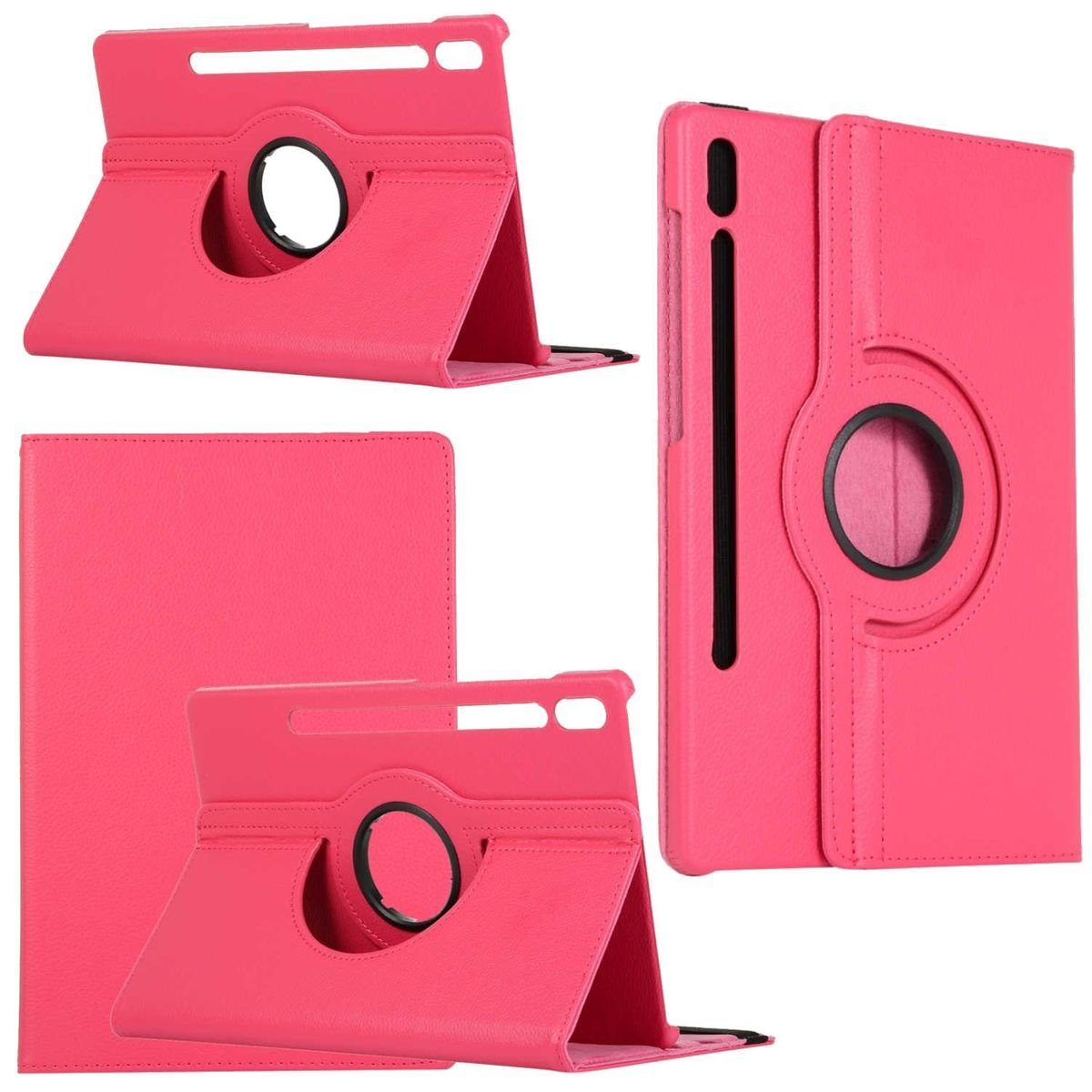 Wigento Tablet-Hülle Für Samsung Galaxy Tab S10 / S9 / S8 Ultra 360 Grad Rotation Tasche