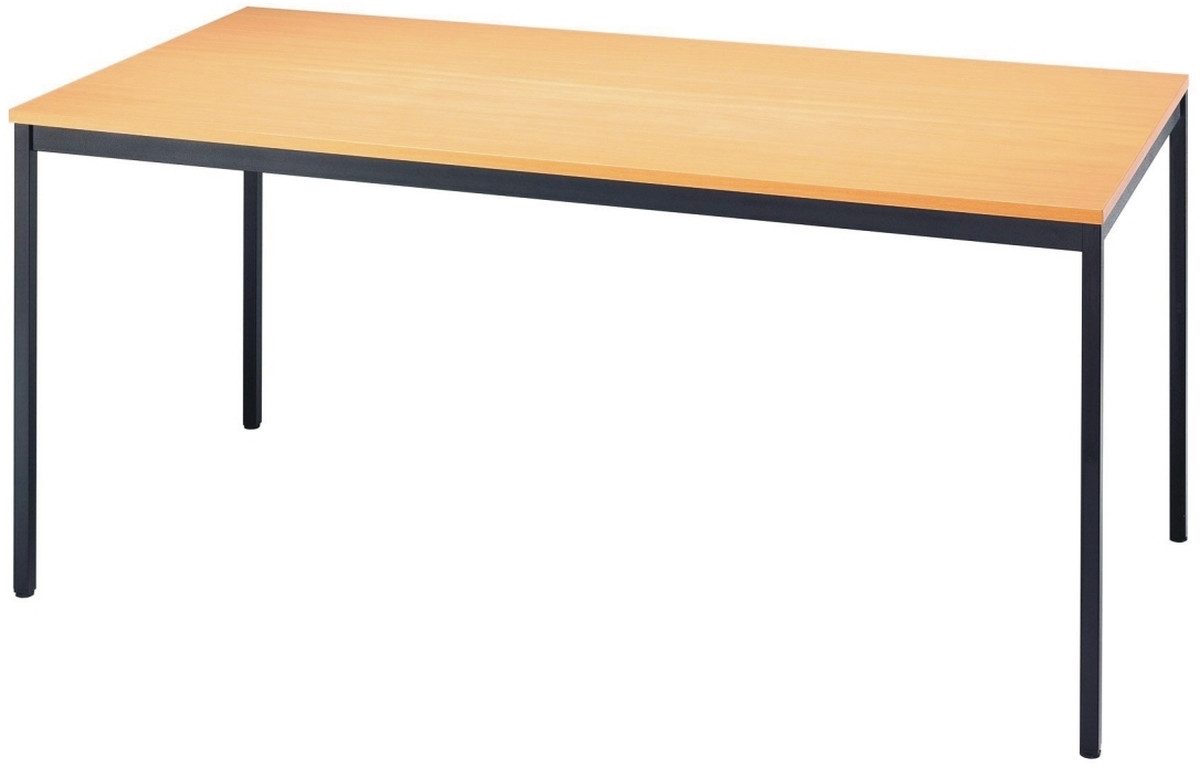 HAMMERBACHER Konferenztisch Besprechungstisch 1600x800mm buche/schwarz