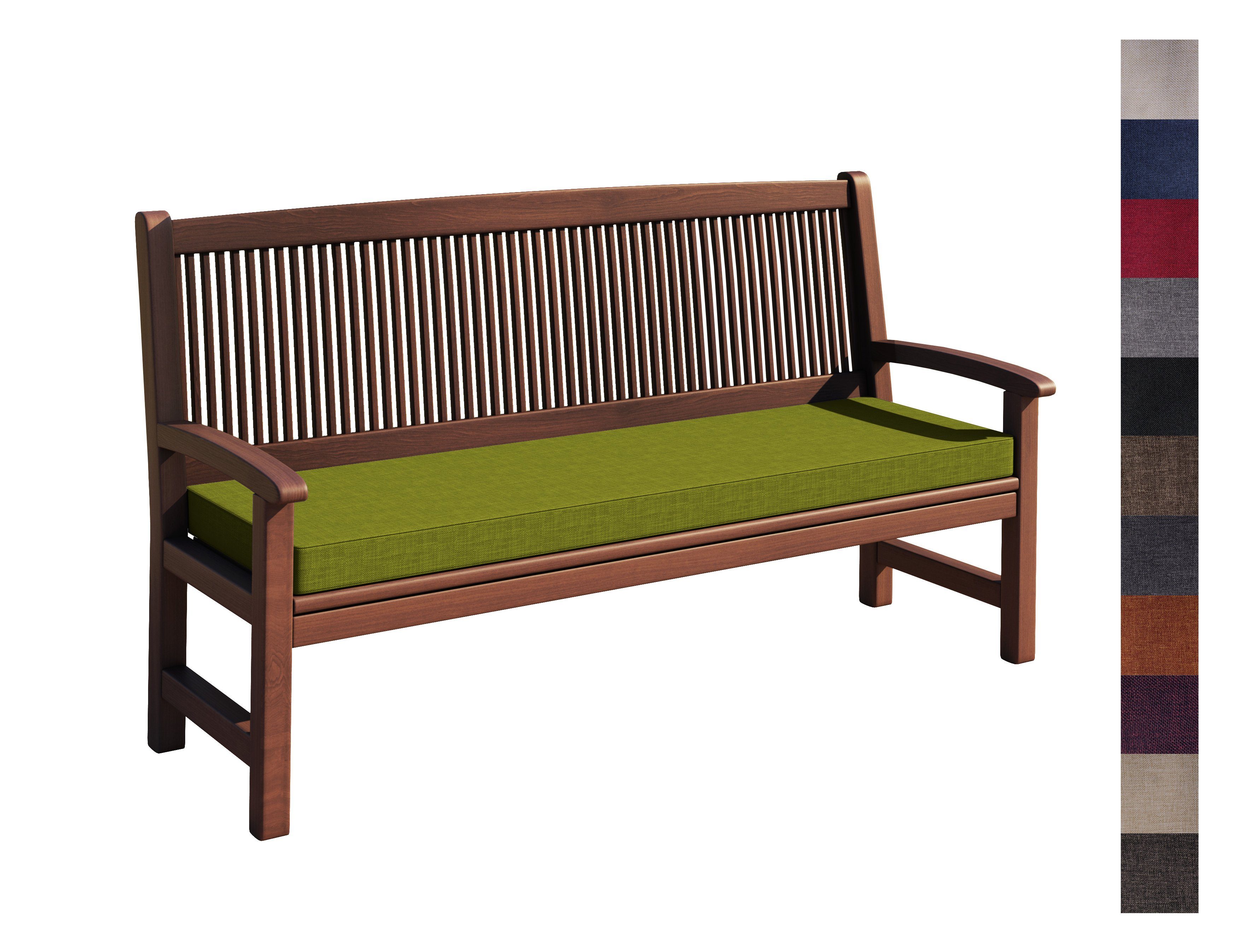 sunnypillow Bankauflage Bankkissen mit abnehmbarem Bezug, Auflage für Garte günstig online kaufen