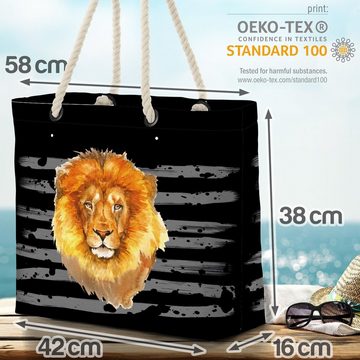 VOID Strandtasche (1-tlg), Löwe Safari Wildkatze Lion Wild Tier