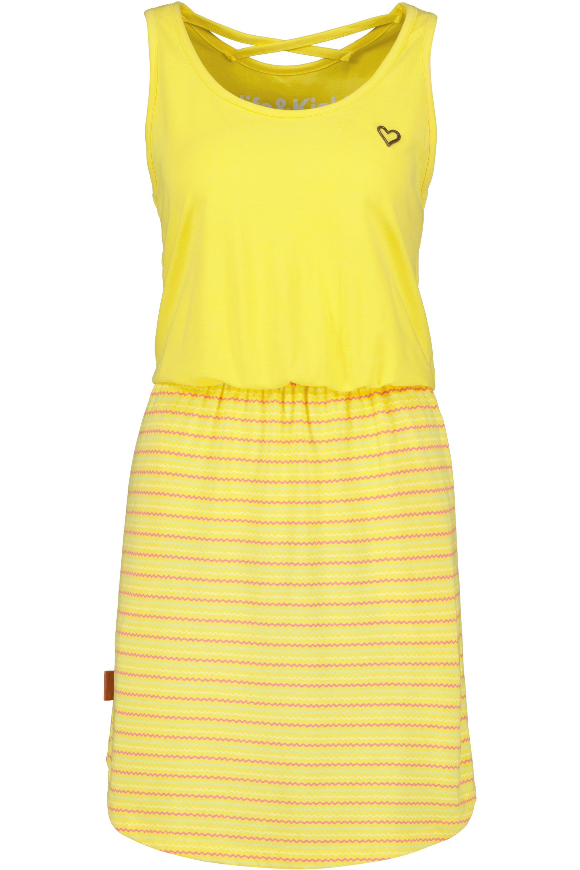 Alife & Kickin RosalieAK Damen Dress Kleid citron Jerseykleid Sommerkleid