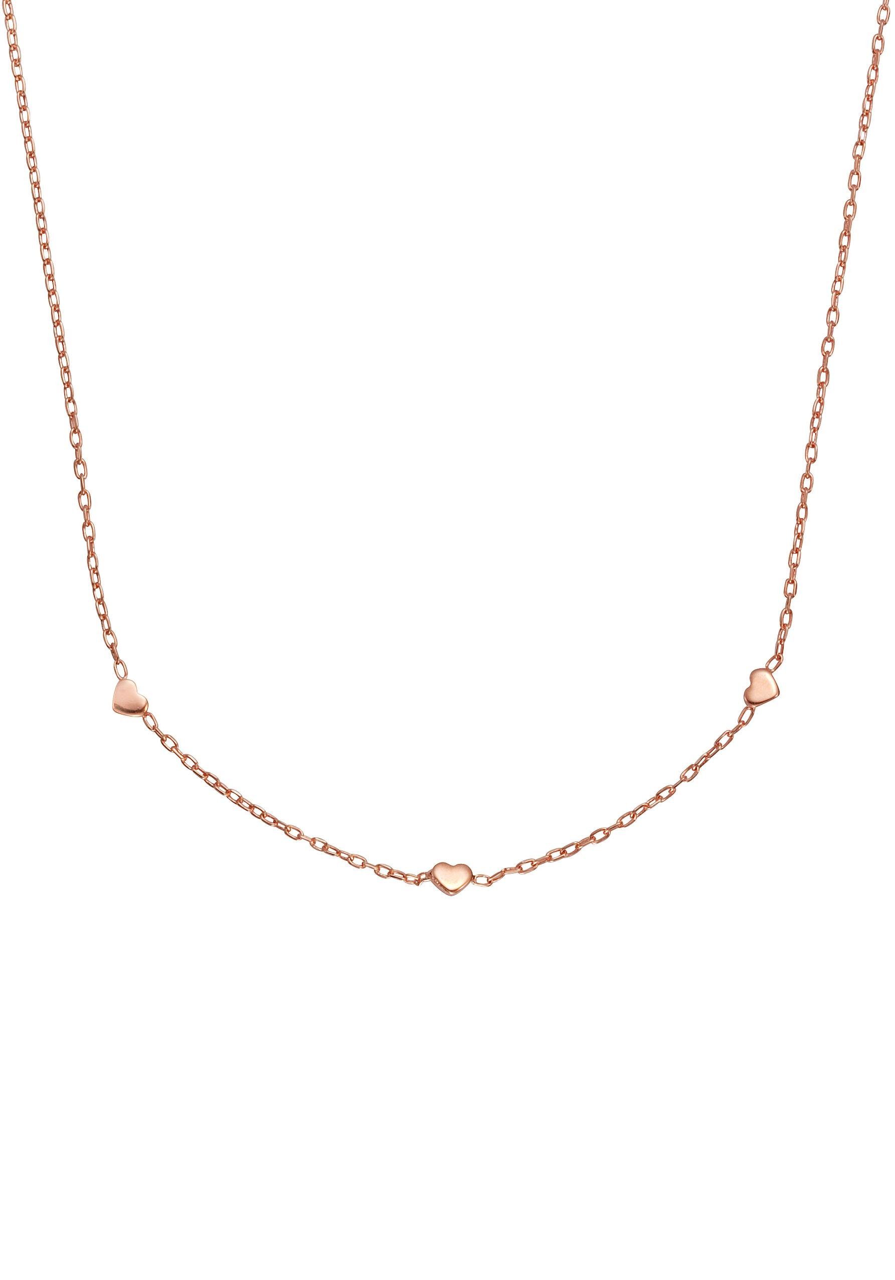 Firetti Kette ohne Anhänger Schmuck Geschenk Silber 925 Halsschmuck Halskette Fantasie Herz, Made in Germany