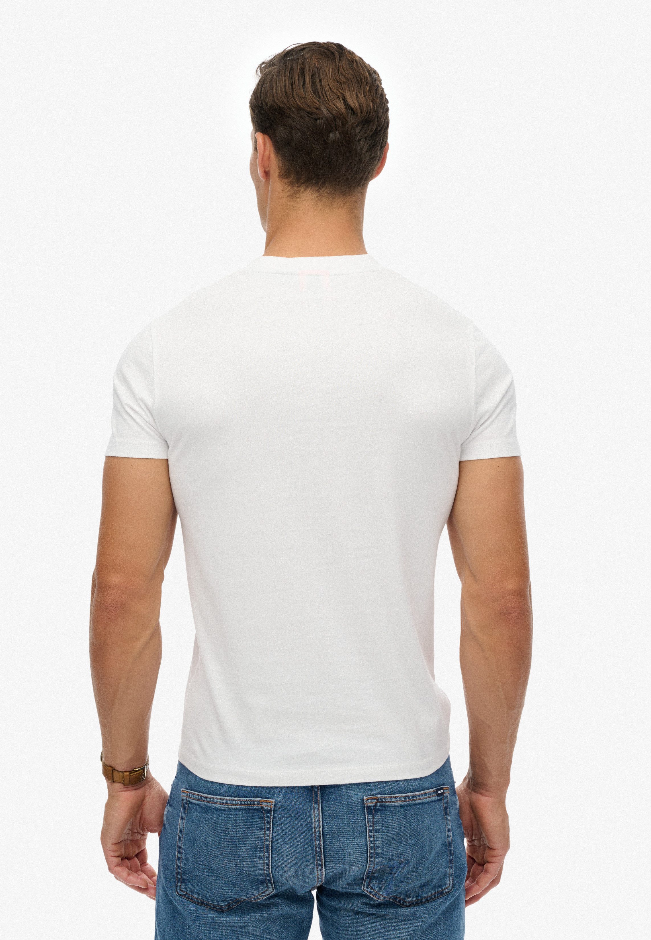 Superdry Rundhalsshirt ESSENTIAL CONTRAST EMB TEE