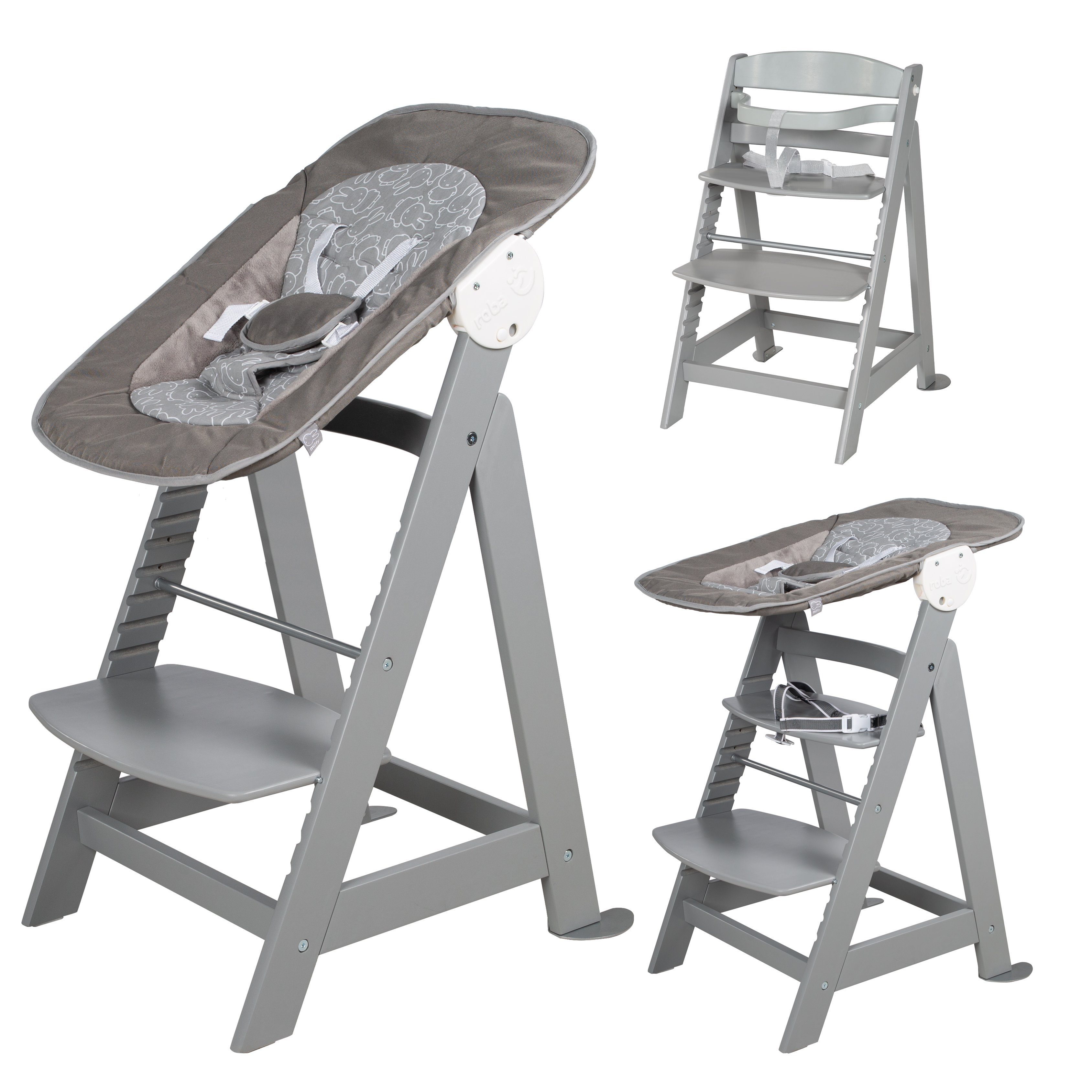 roba® Hochstuhl Born Up, Treppenhochstuhl mit Liegefunktion