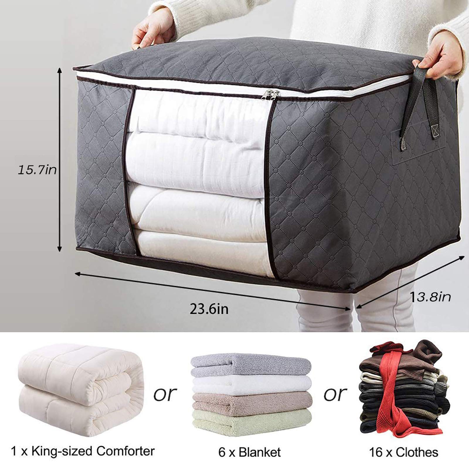 MOPUEA Aufbewahrungstasche Sofa-Aufbewahrungstasche, hängende Betttasche, rutschfest, mit Fach (Set, 4-tlg., Großes Fassungsvermögen), Sortieren Sie alles und sparen Sie Platz
