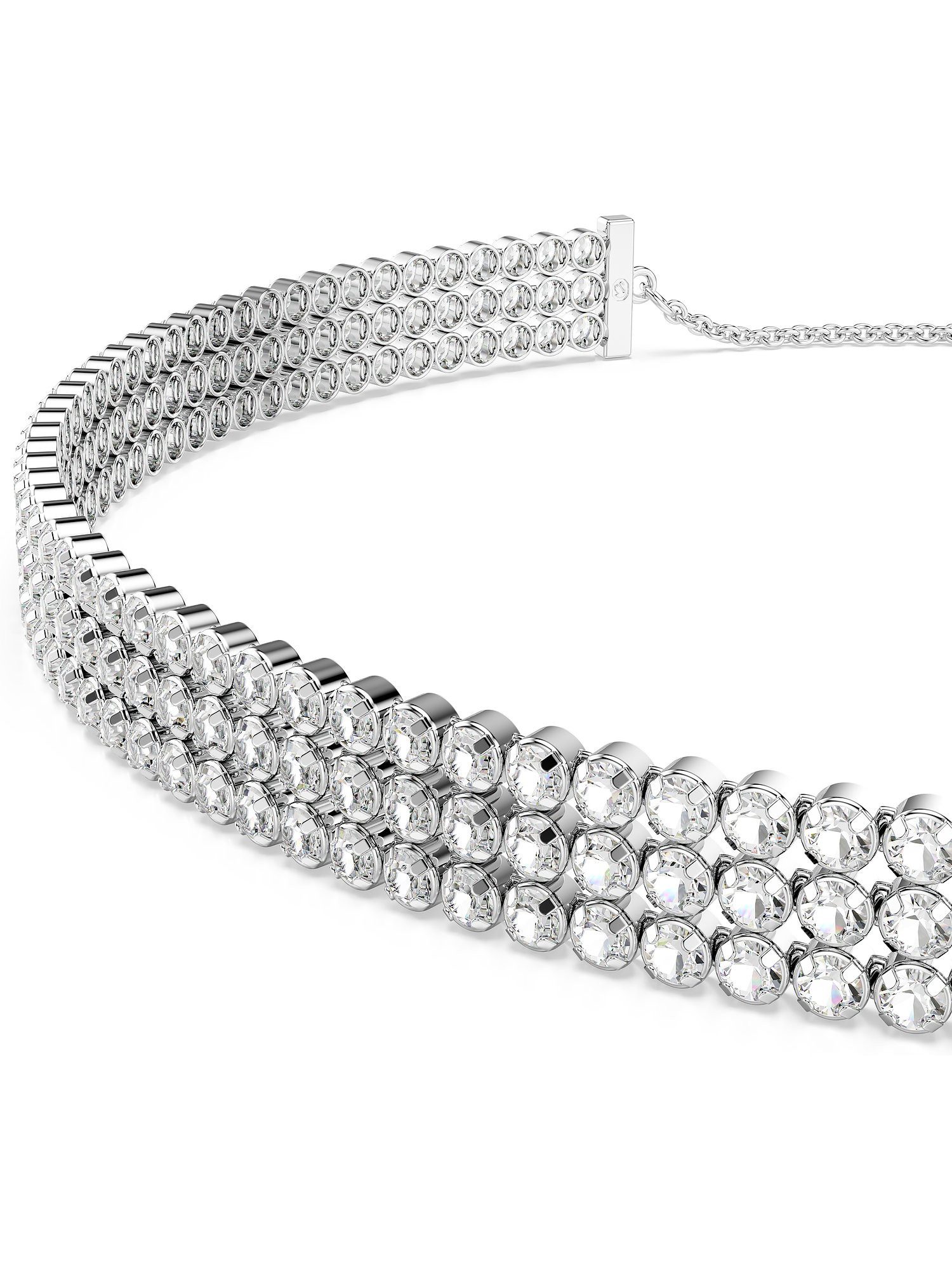 Swarovski Collier Swarovski Damen-Kette Metall Swarovski-Kristall günstig online kaufen