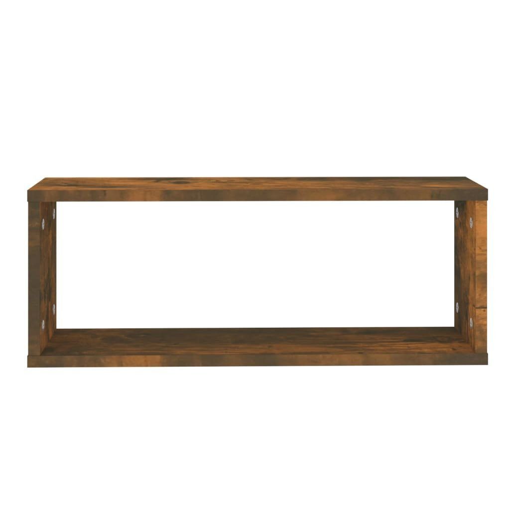 Holzwerkstoff, cm Räuchereiche 2-tlg. 2 vidaXL Regal Würfelregale Stk. 60x15x23