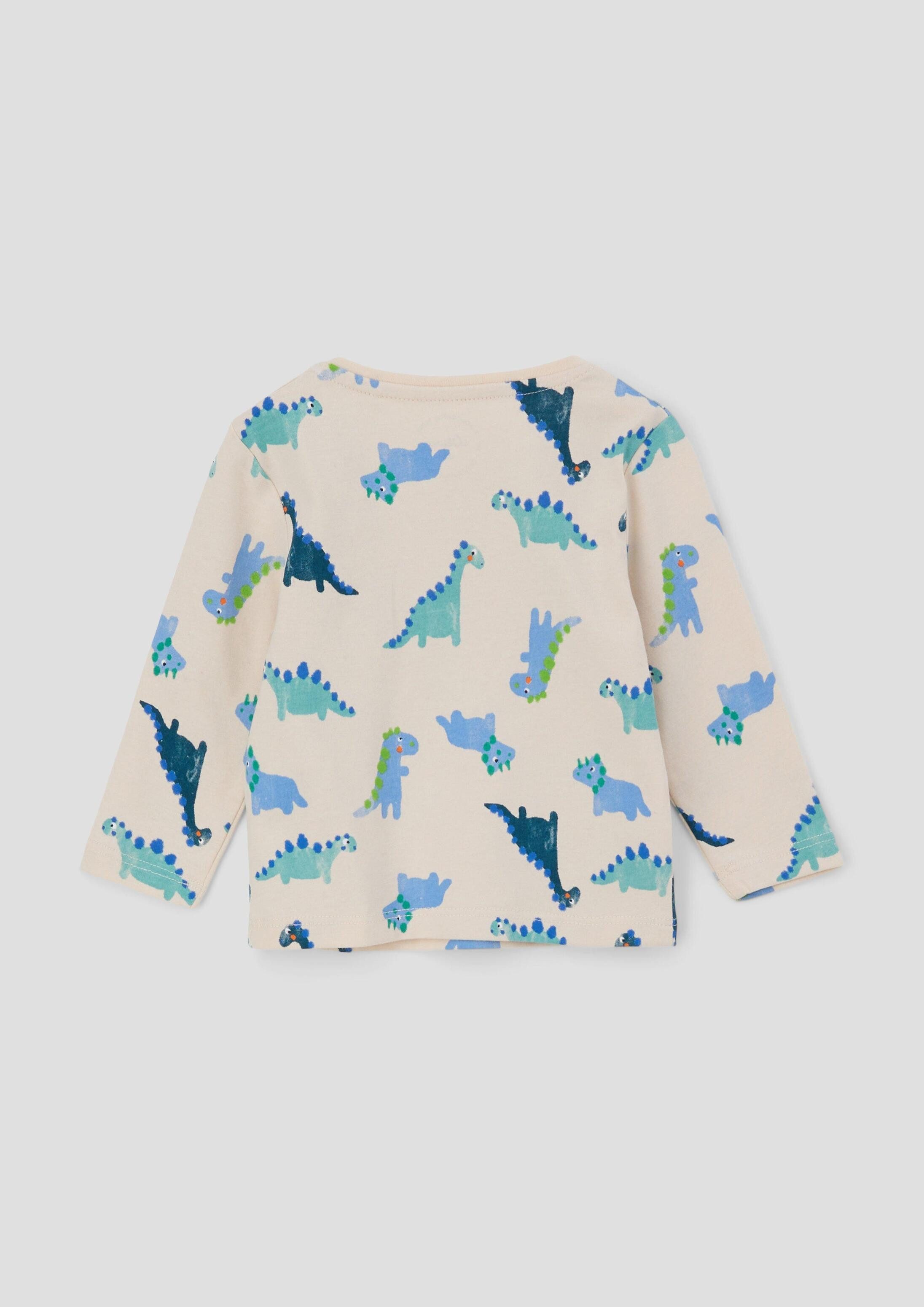 s.Oliver Langarmshirt T-Shirt Longsleeve in gestreifter Optik