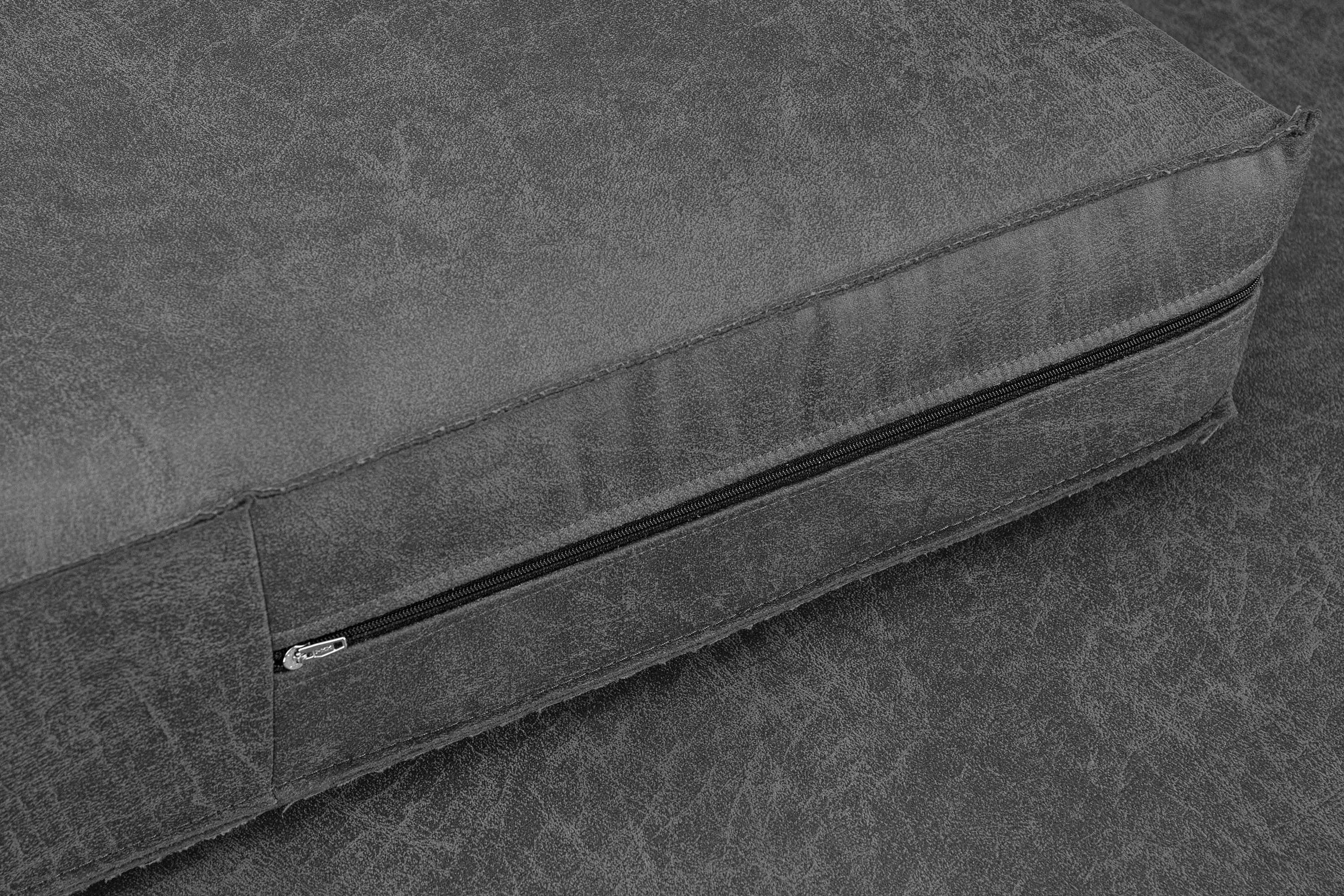 Hergestellt Vintage, Konsimo dunkelgrau dunkelgrau EU, | Echtleder, Sessel, INVIA Grundschicht: Sessel dunkelgrau Loft-Stil in |