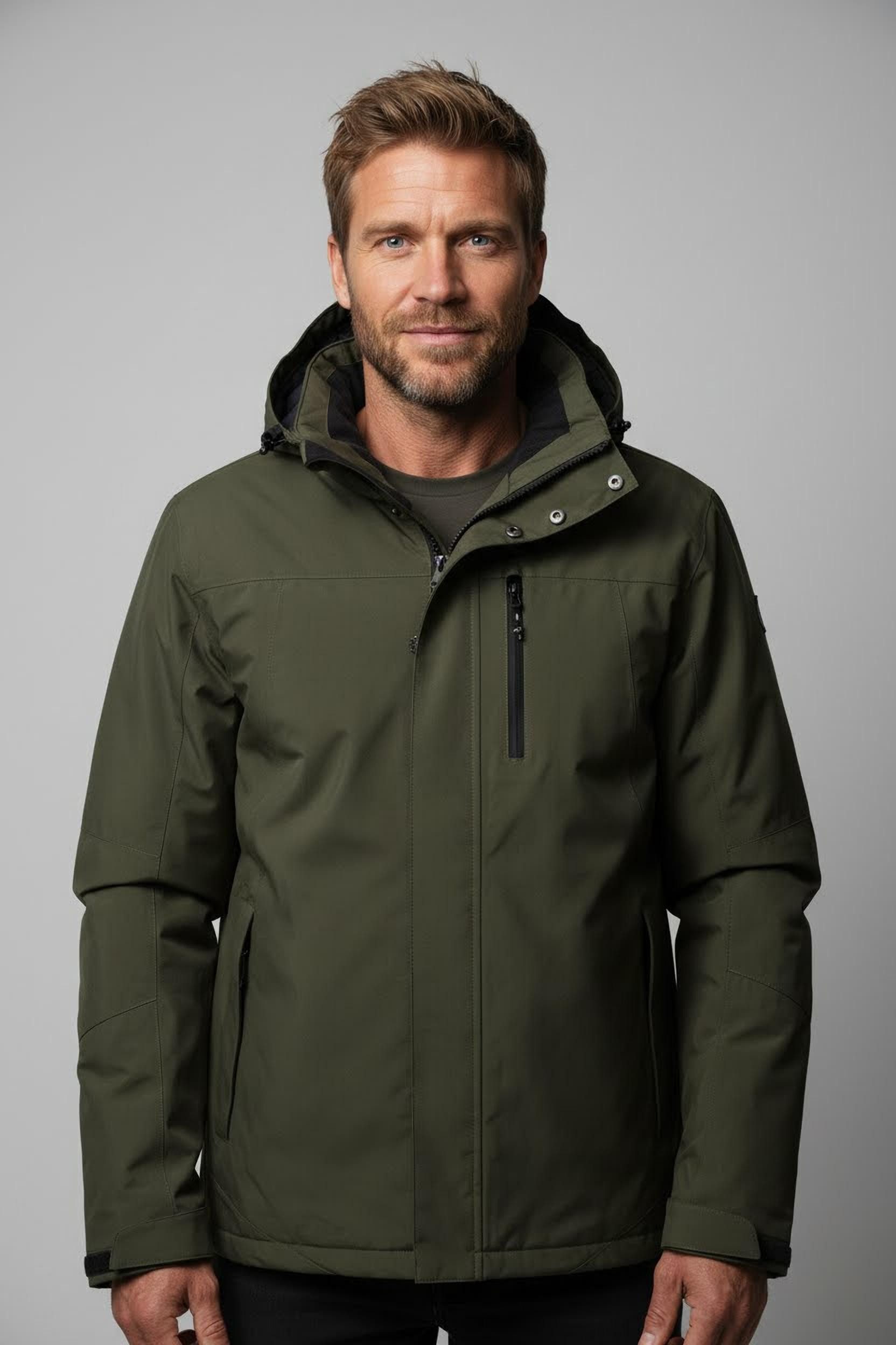 Killtec Outdoorjacke KOW 90 MN JCKT (1-St) mit verschweißten Nähten, mit verstellbarer und abnehmbarer Kapuze