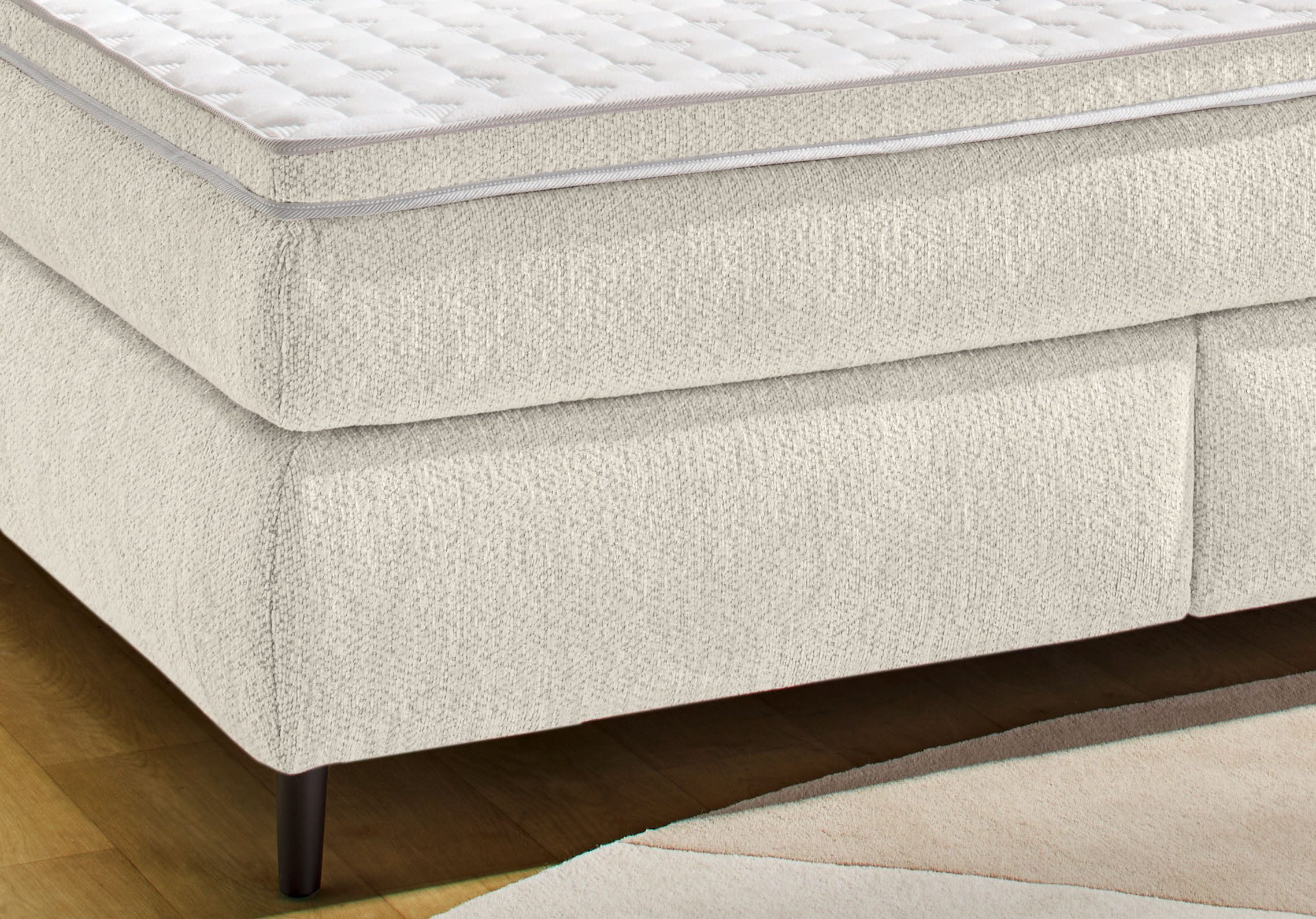 Jockenhöfer Gruppe Boxspringbett Isabella, in 160x200cm oder 180x200 cm, Härtegrade wählbar, inkl. 7-Zonen-TTFK-Matratze und Kaltschaumtopper